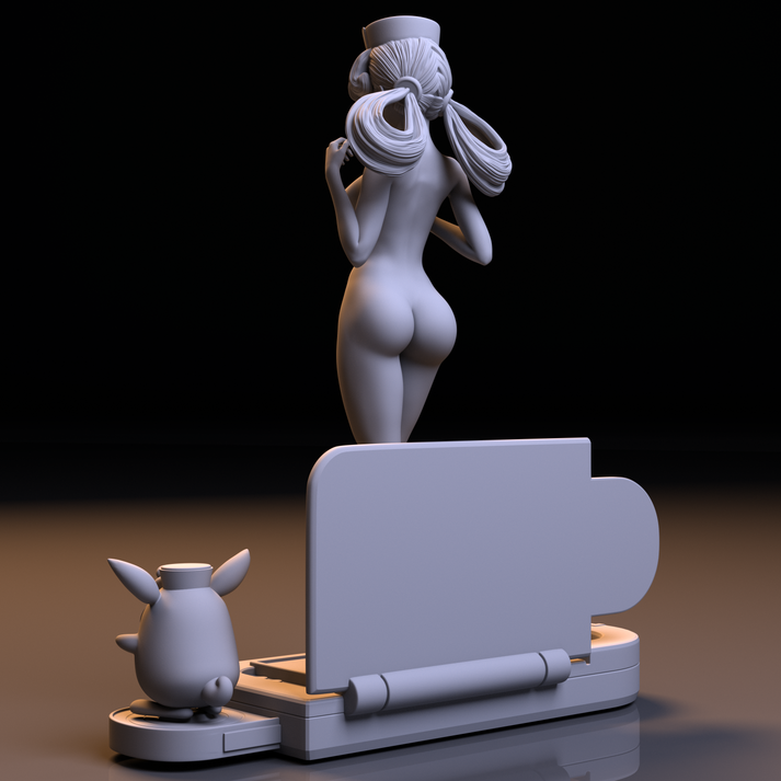 Nurse Joy Special Edition and Wigglytuff - Pokemon - STL 3D Print Files - 3D Printed Garage Kit ガレージキット Resin Model Scale Figure フィギュア