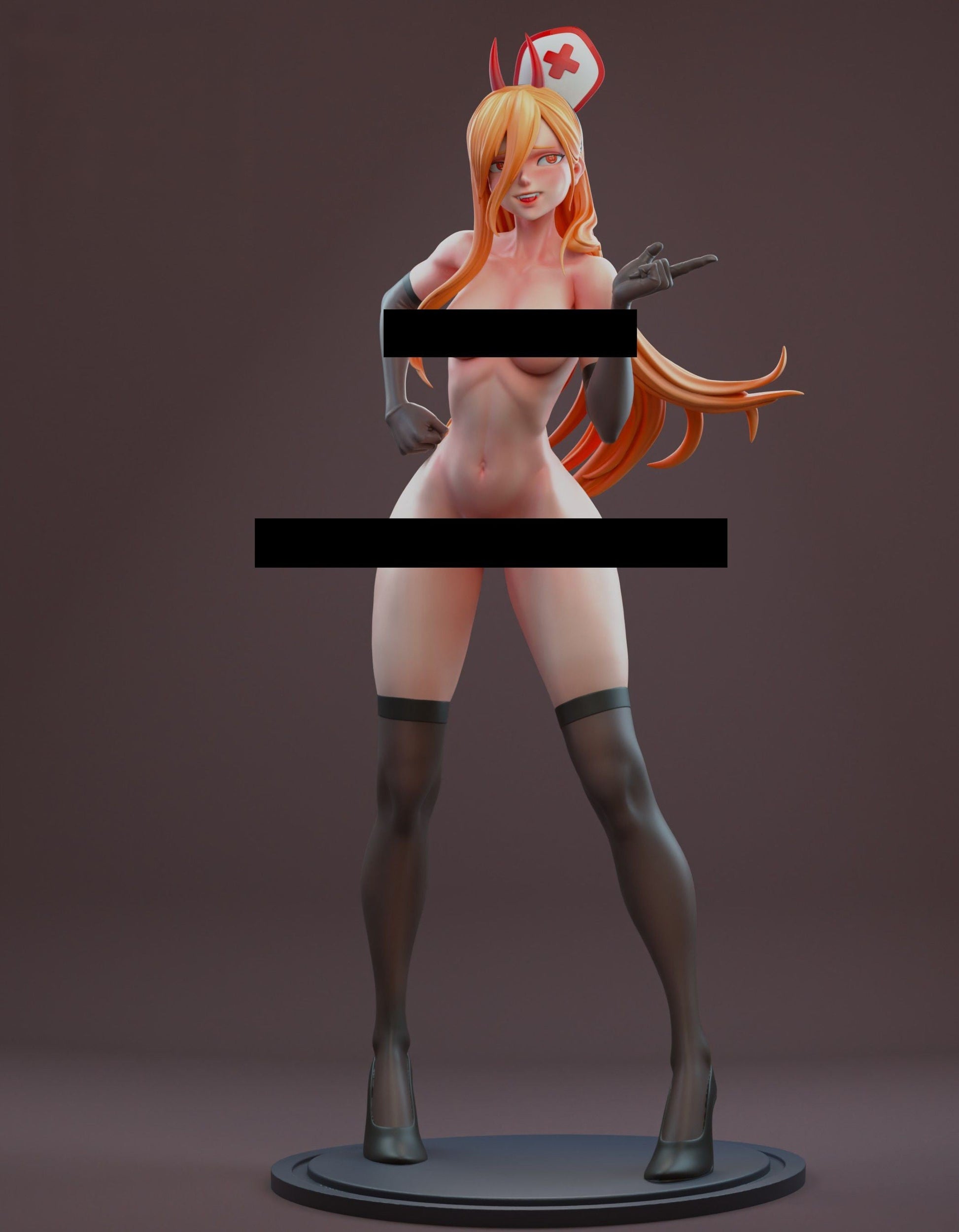 Power Nurse Special Edition - Chainsaw Man - STL 3D Print Files - 3D Printed Garage Kit ガレージキット Resin Model Scale Figure フィギュア