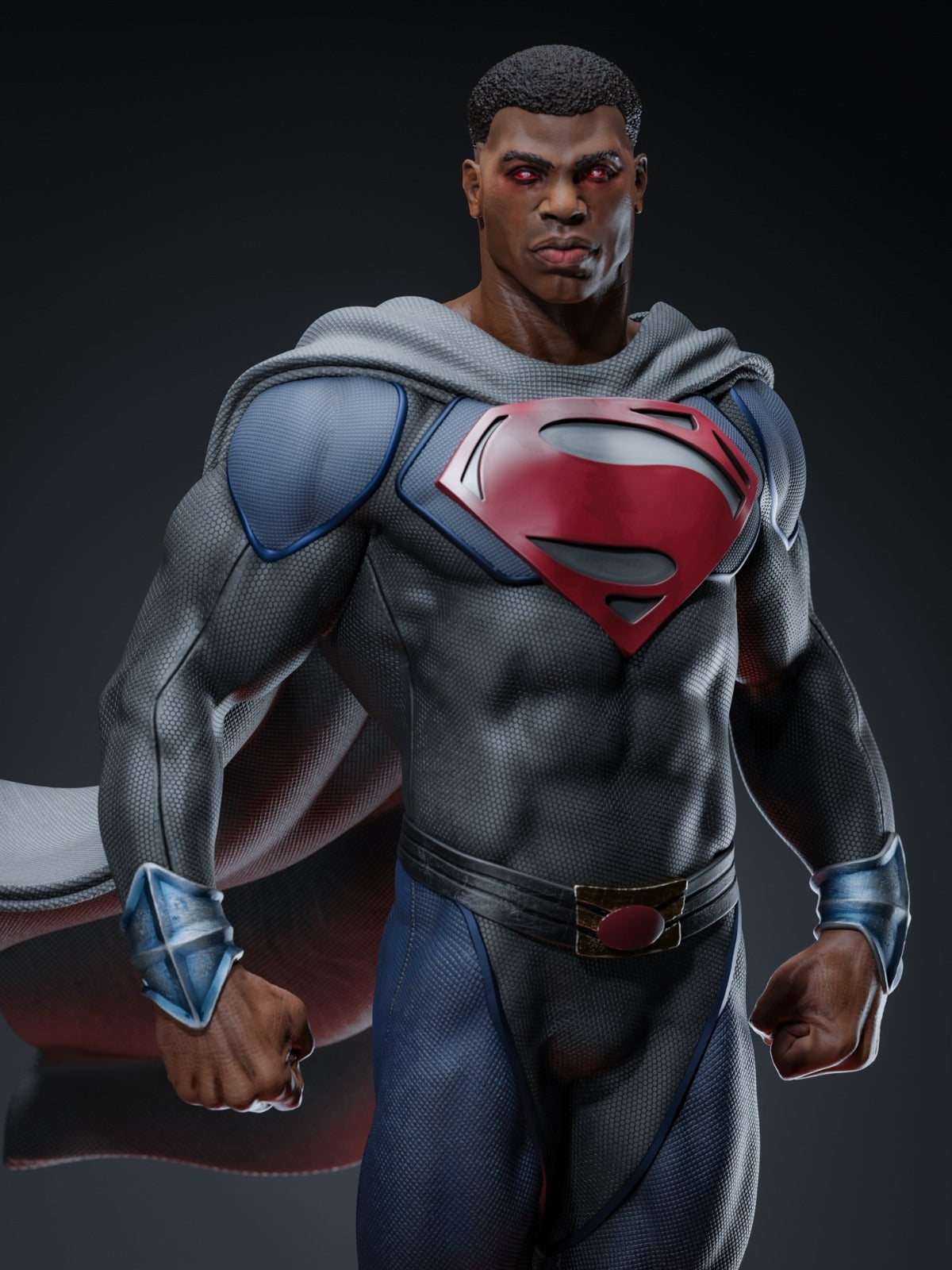 Val-Zod -Black Superman - DC Comics - STL 3D Print Files - 3D Printed Garage Kit ガレージキット Resin Model Scale Figure フィギュア