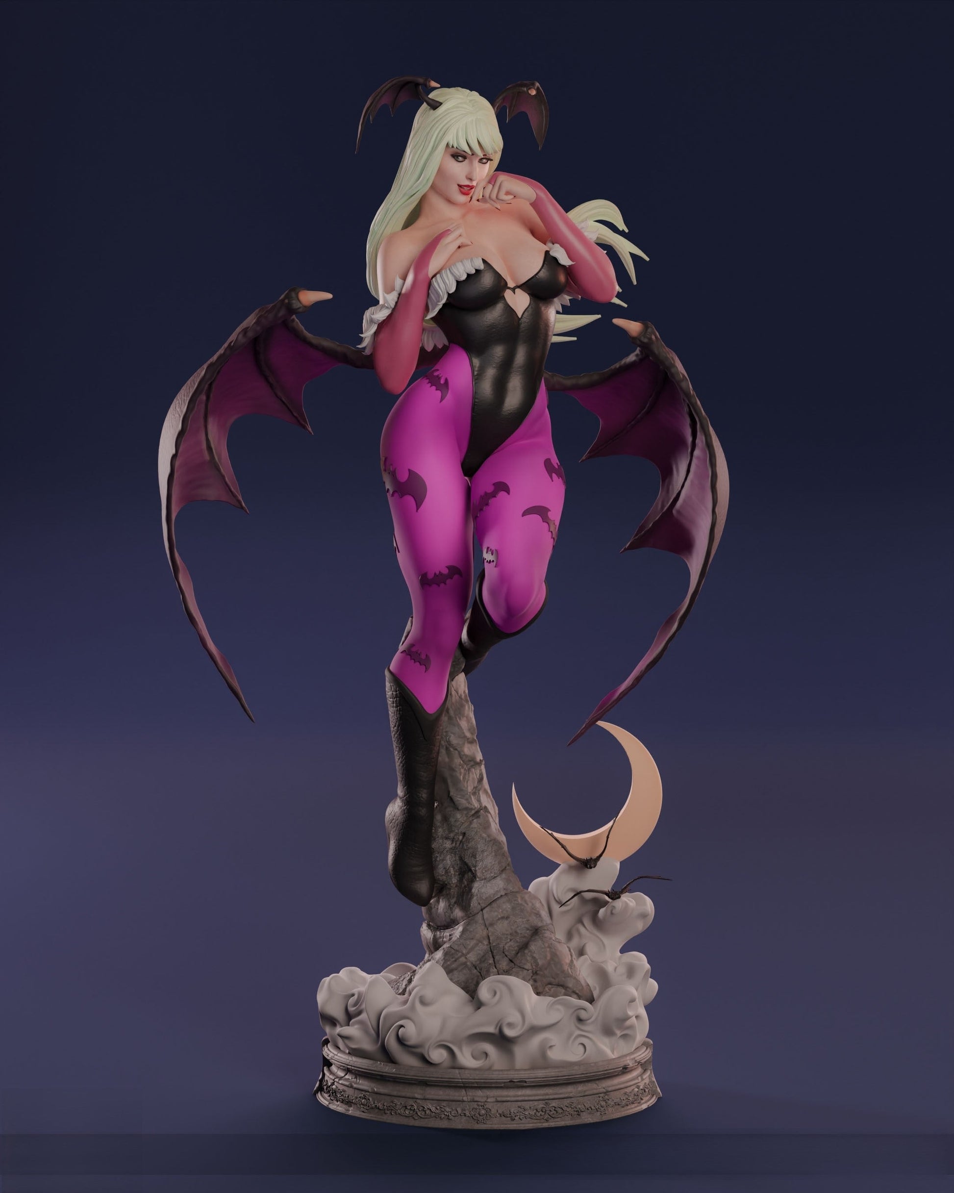 1492 Morrigan Special Edition - Darkstalkers - STL 3D Print Files - 3D Printed Garage Kit ガレージキット Resin Model Scale Figure フィギュア