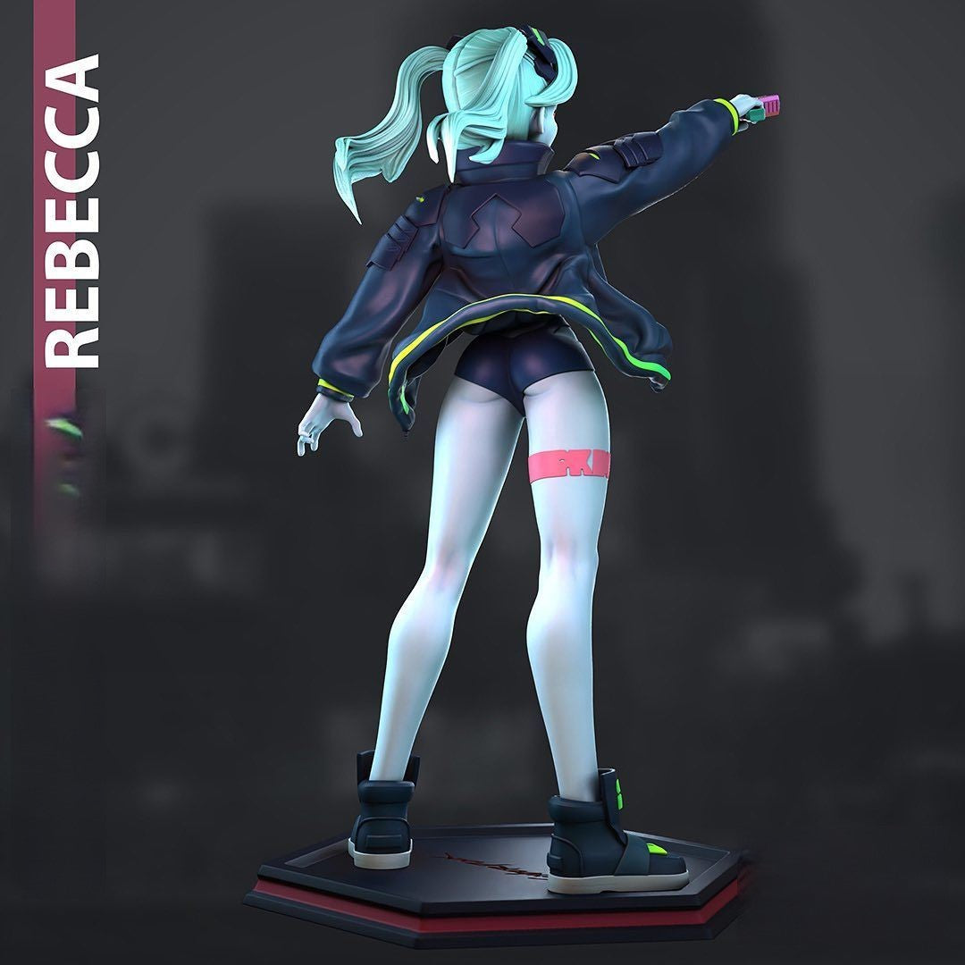 1240 Rebecca Special Edition - Cyberpunk - STL 3D Print Files - 3D Printed Garage Kit ガレージキット Resin Model Scale Figure フィギュア