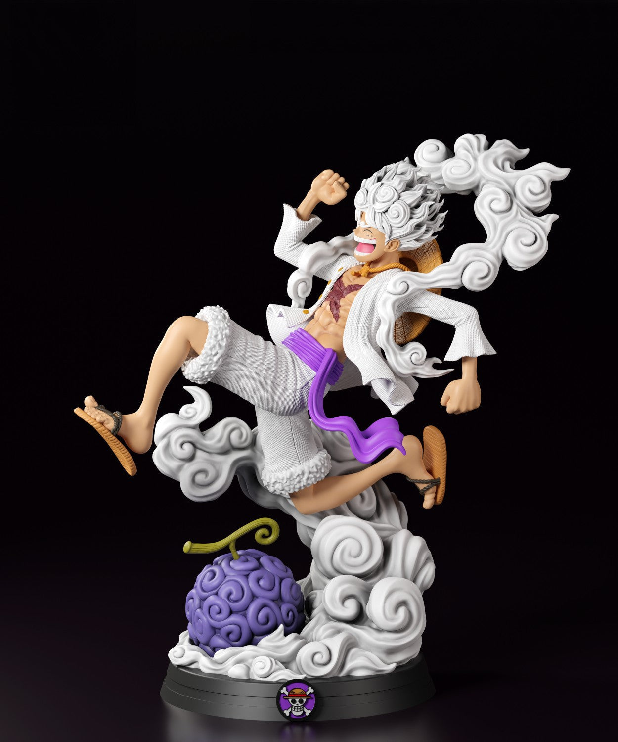 Luffy Gear 5 - One Piece 1/8 Scale - 3D Printed Garage Kit ガレージキット Resin Model Scale Figure フィギュア