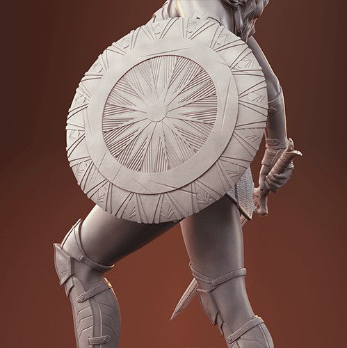 1402 Wonder Woman Gal Gadot - STL 3D Print Files - 3D Printed Garage Kit ガレージキット Resin Model Scale Figure フィギュア