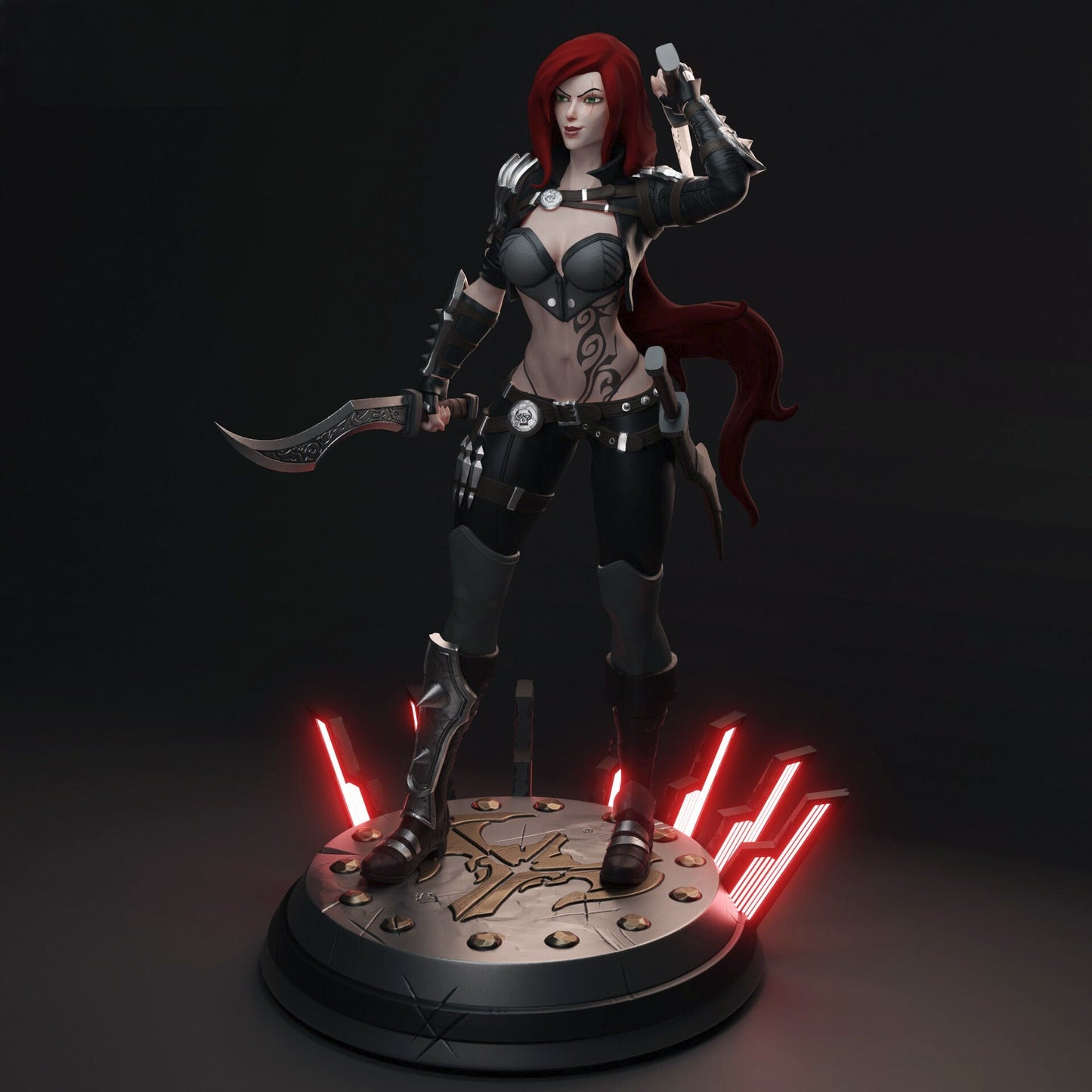 Katarina Special Edition - League of Legends - STL 3D Print Files - 3D Printed Garage Kit ガレージキット Resin Model Scale Figure フィギュア