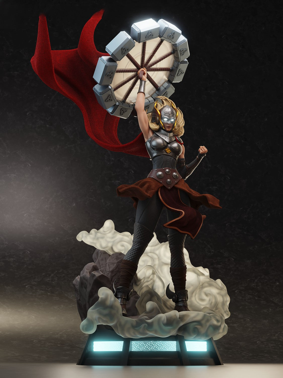 Lady Thor Special Edition - Jane Foster - STL 3D Print Files - 3D Printed Garage Kit ガレージキット Resin Model Scale Figure フィギュア
