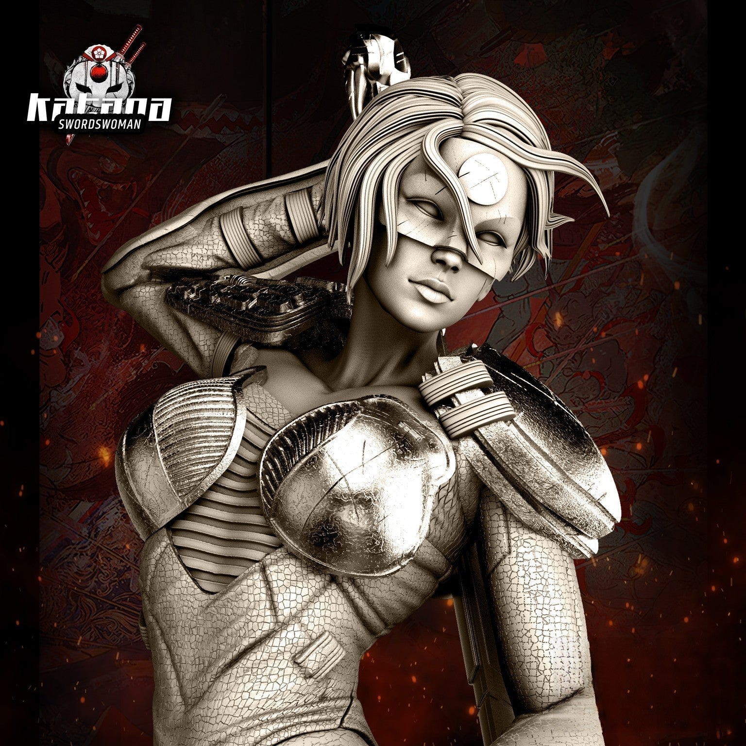 Katana - DC Comics - STL 3D Print Files - 3D Printed Garage Kit ガレージキット Resin Model Scale Figure フィギュア