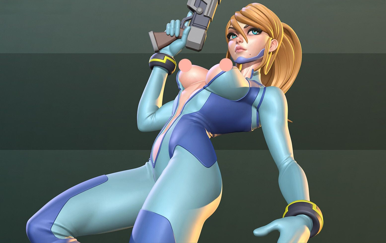 1303 Samus Aran Zero Suit Special Edition - Metroid - STL 3D Print Files - 3D Printed Garage Kit ガレージキット Resin Model Scale Figure フィギュア
