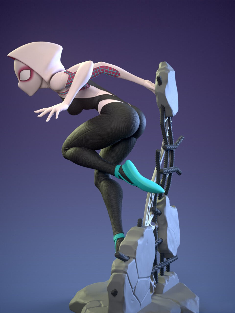 1515 Spider Venom Gwen Special Edition - STL 3D Print Files - 3D Printed Garage Kit ガレージキット Resin Model Scale Figure フィギュア