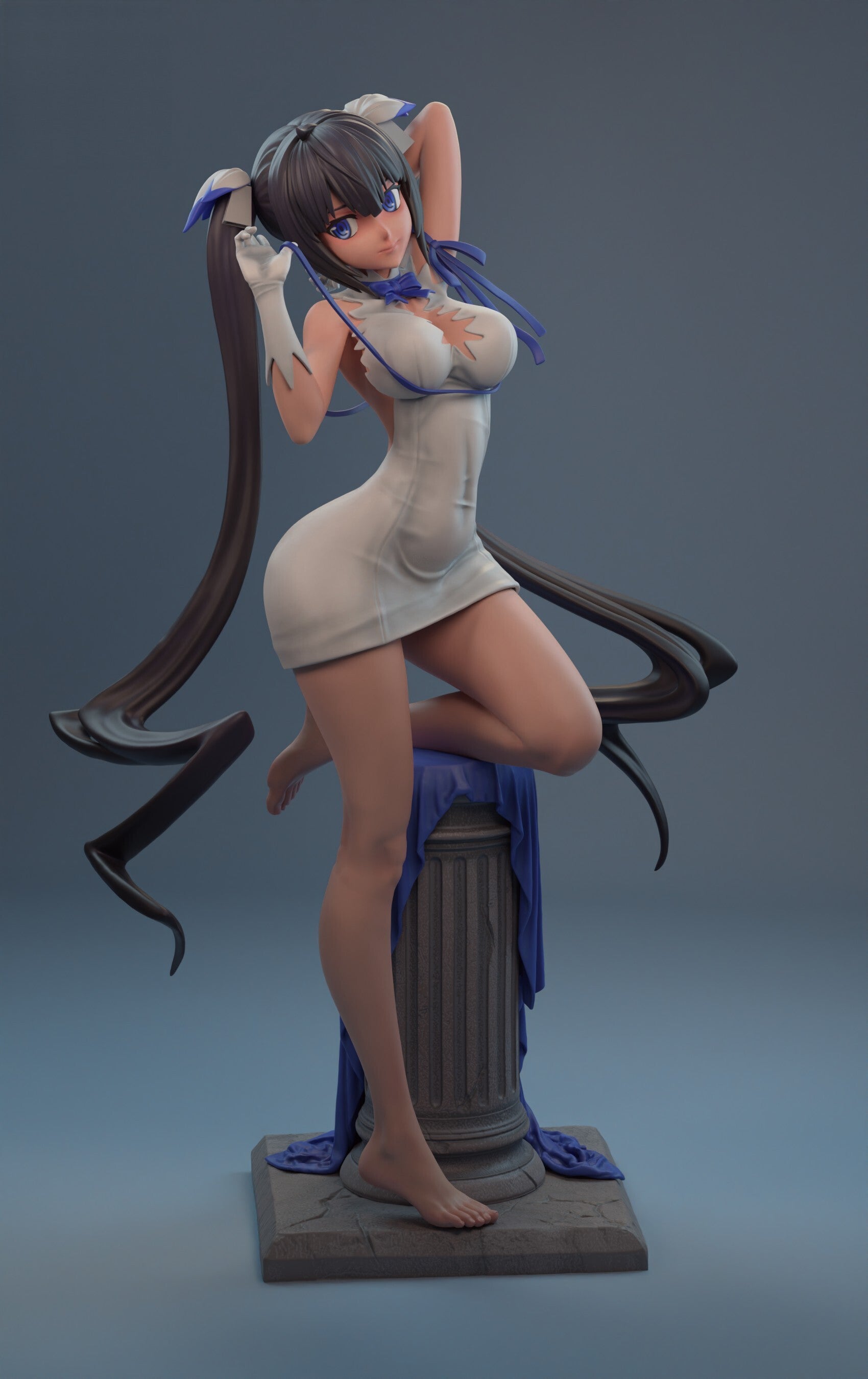Hestia Special Edition - DanMachi - STL 3D Print Files - 3D Printed Garage Kit ガレージキット Resin Model Scale Figure フィギュア