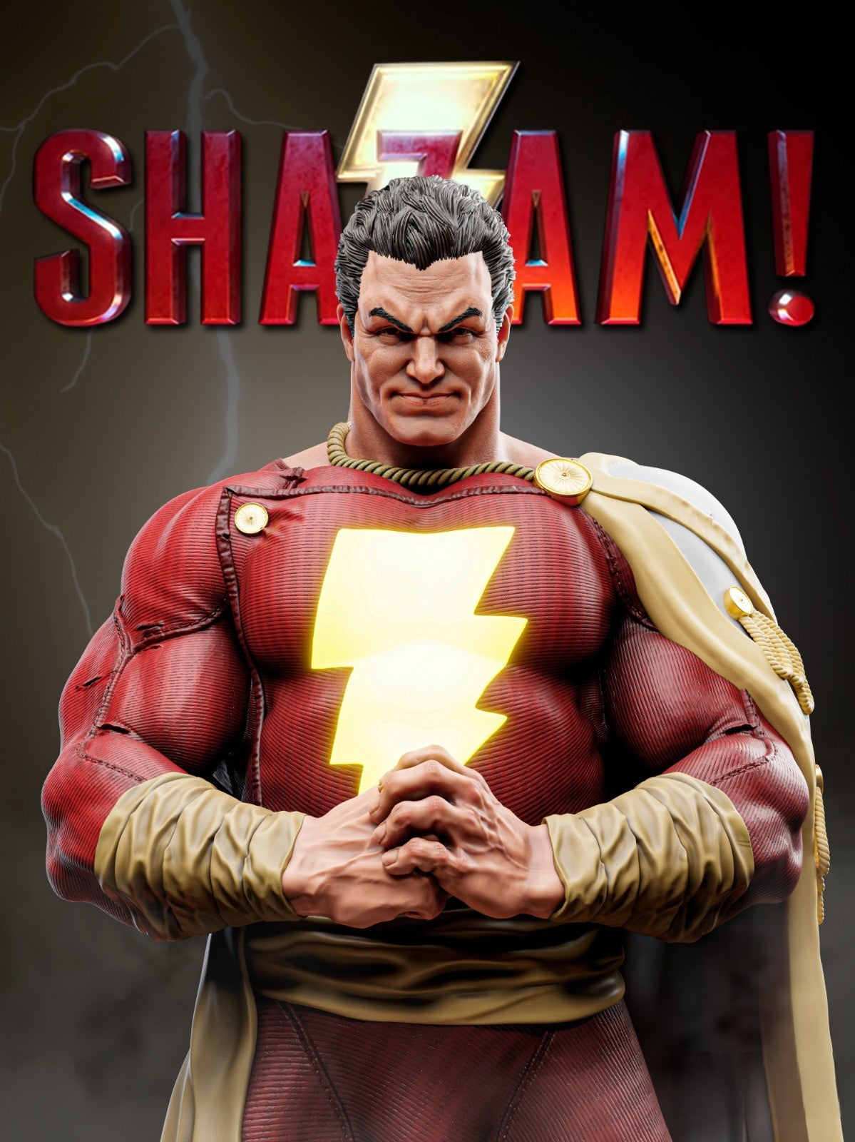 Shazam - DC Comics - STL 3D Print Files - 3D Printed Garage Kit ガレージキット Resin Model Scale Figure フィギュア