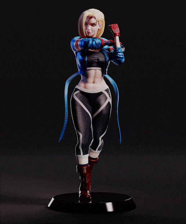Cammy - Street Fighter 1/8 Scale - 3D Printed Garage Kit ガレージキット Resin Model Scale Figure フィギュア