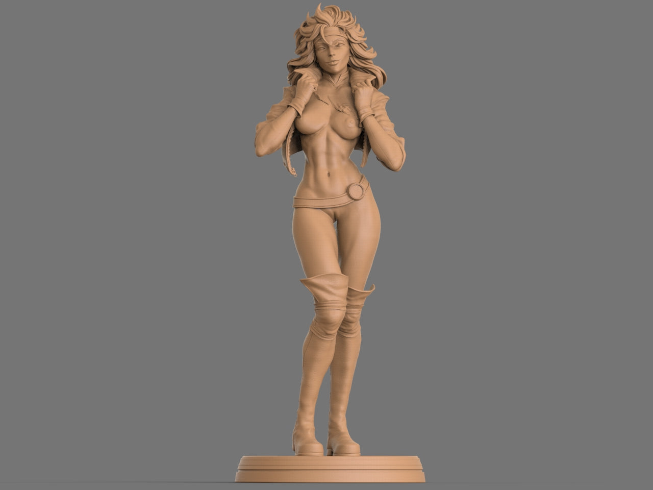 1361 Rogue Special Edition - X-men - STL 3D Print Files - 3D Printed Garage Kit ガレージキット Resin Model Scale Figure フィギュア