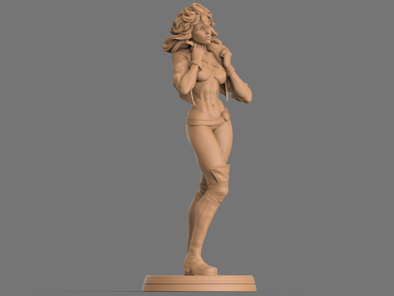 1361 Rogue Special Edition - X-men - STL 3D Print Files - 3D Printed Garage Kit ガレージキット Resin Model Scale Figure フィギュア