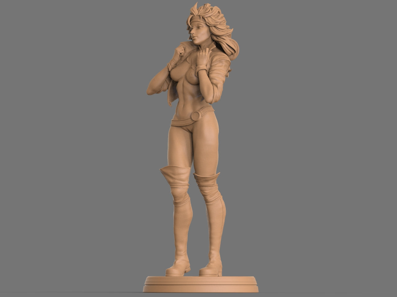 1361 Rogue Special Edition - X-men - STL 3D Print Files - 3D Printed Garage Kit ガレージキット Resin Model Scale Figure フィギュア