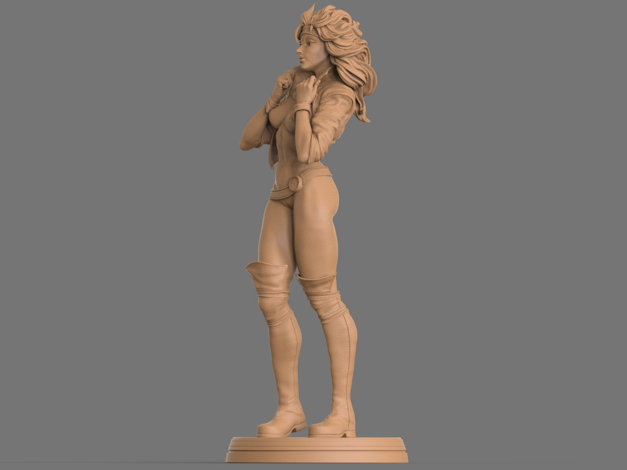 1361 Rogue Special Edition - X-men - STL 3D Print Files - 3D Printed Garage Kit ガレージキット Resin Model Scale Figure フィギュア