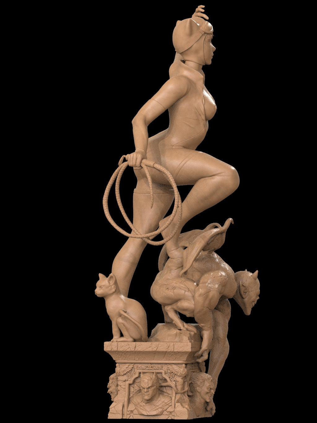1504 Catwoman Special Edition - DC Comics - STL 3D Print Files - 3D Printed Garage Kit ガレージキット Resin Model Scale Figure フィギュア