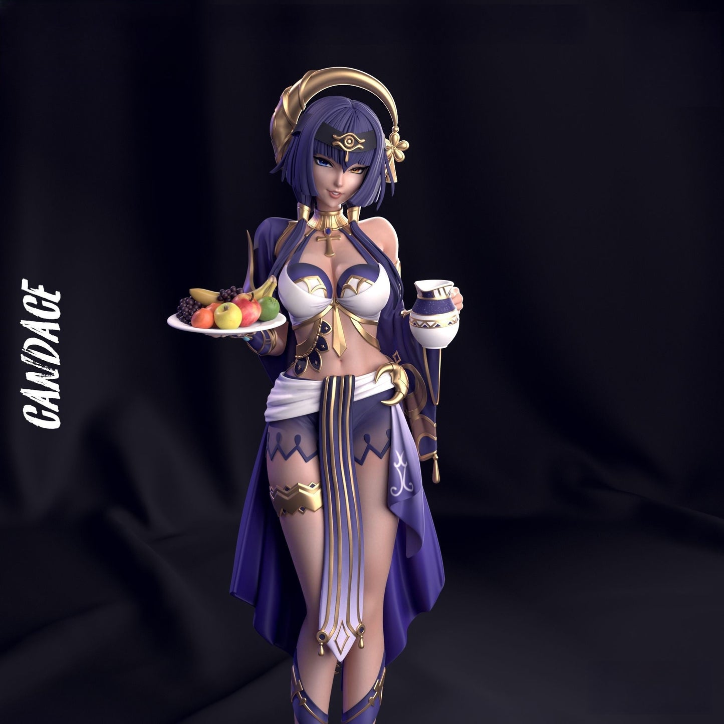 Candace - Genshin Impact - STL 3D Print Files - 3D Printed Garage Kit ガレージキット Resin Model Scale Figure フィギュア