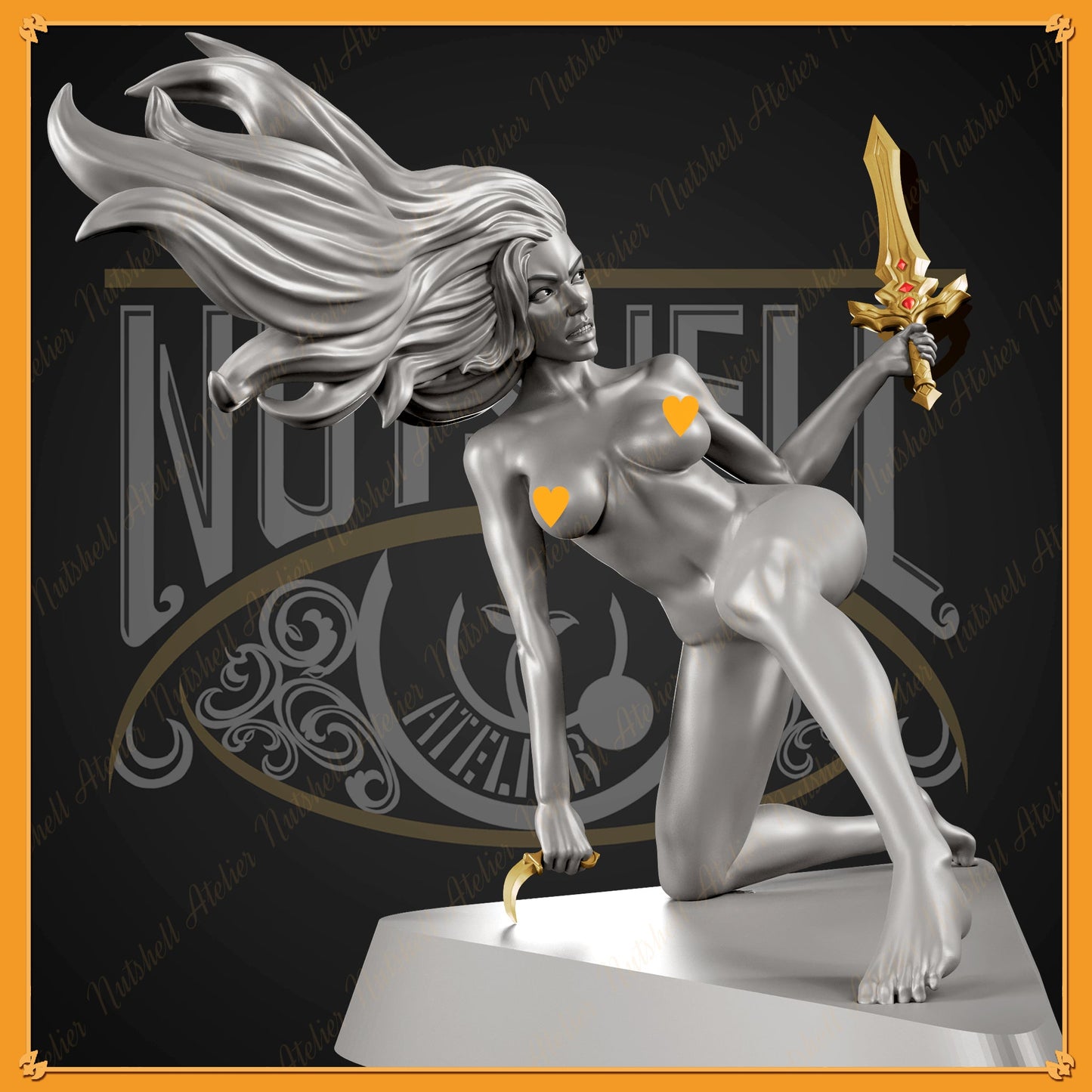 1270 Dejah Thoris Special Edition - Princess of Mars - STL 3D Print Files - 3D Printed Garage Kit ガレージキット Resin Model Scale Figure フィギュア