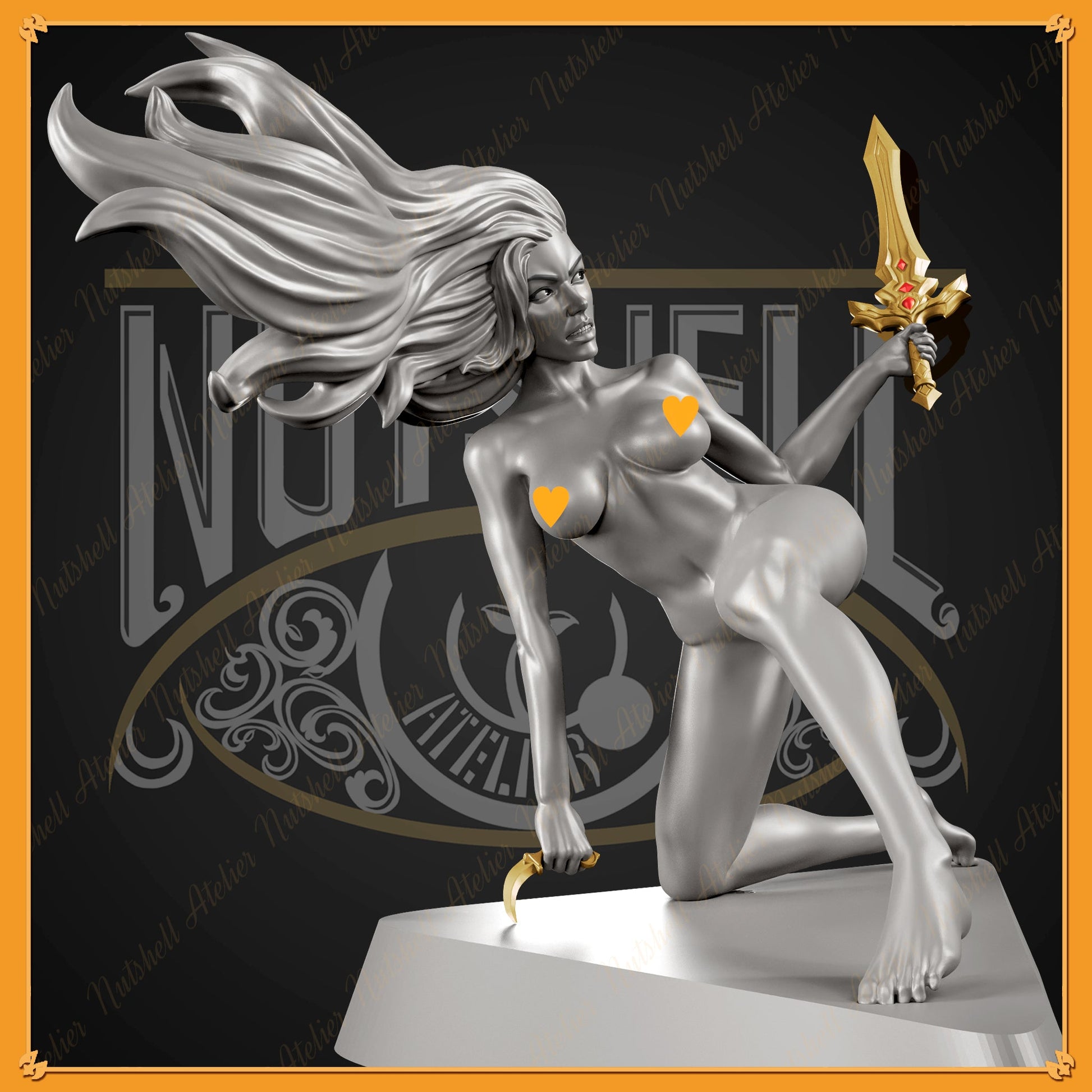1270 Dejah Thoris Special Edition - Princess of Mars - STL 3D Print Files - 3D Printed Garage Kit ガレージキット Resin Model Scale Figure フィギュア