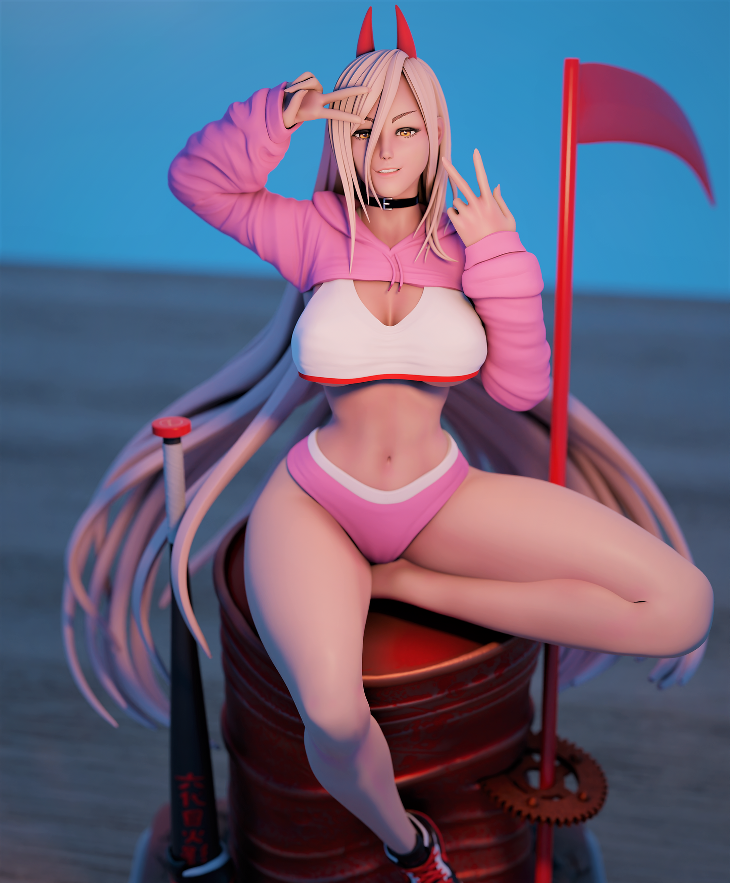 1848 Power Special Edition - Chainsaw Man - STL 3D Print Files - 3D Printed Garage Kit ガレージキット Resin Model Scale Figure フィギュア