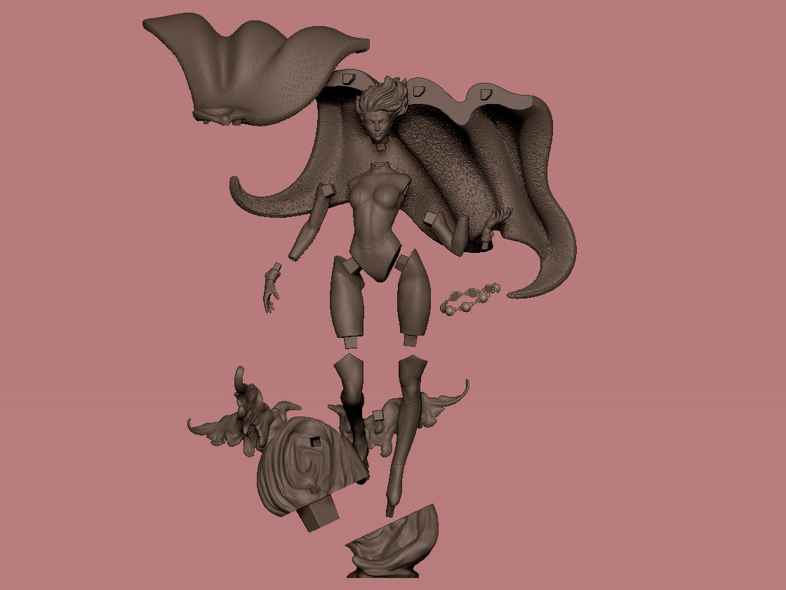 1599 Raven - DC Comics - STL 3D Print Files - 3D Printed Garage Kit ガレージキット Resin Model Scale Figure フィギュア