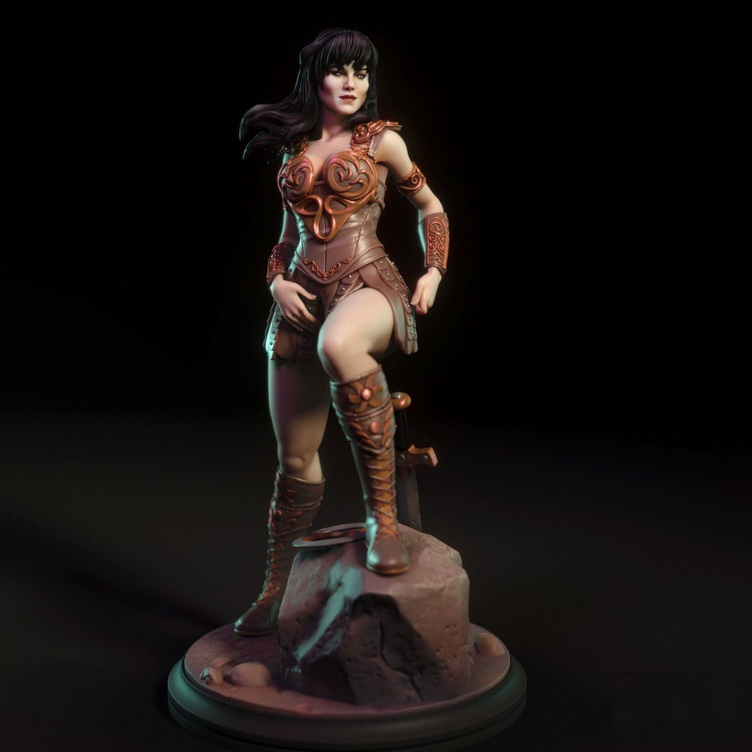 Xena Special Edition - Warrior Princess - STL 3D Print Files - 3D Printed Garage Kit ガレージキット Resin Model Scale Figure フィギュア