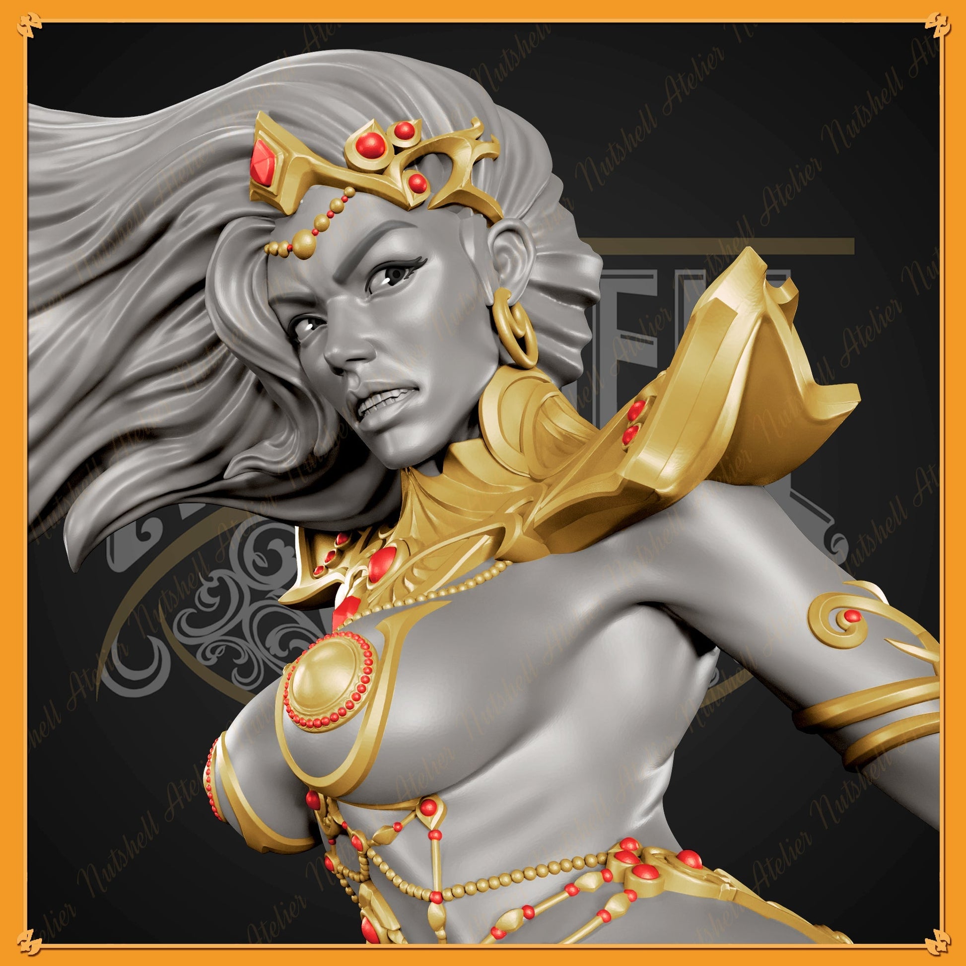 1270 Dejah Thoris Special Edition - Princess of Mars - STL 3D Print Files - 3D Printed Garage Kit ガレージキット Resin Model Scale Figure フィギュア