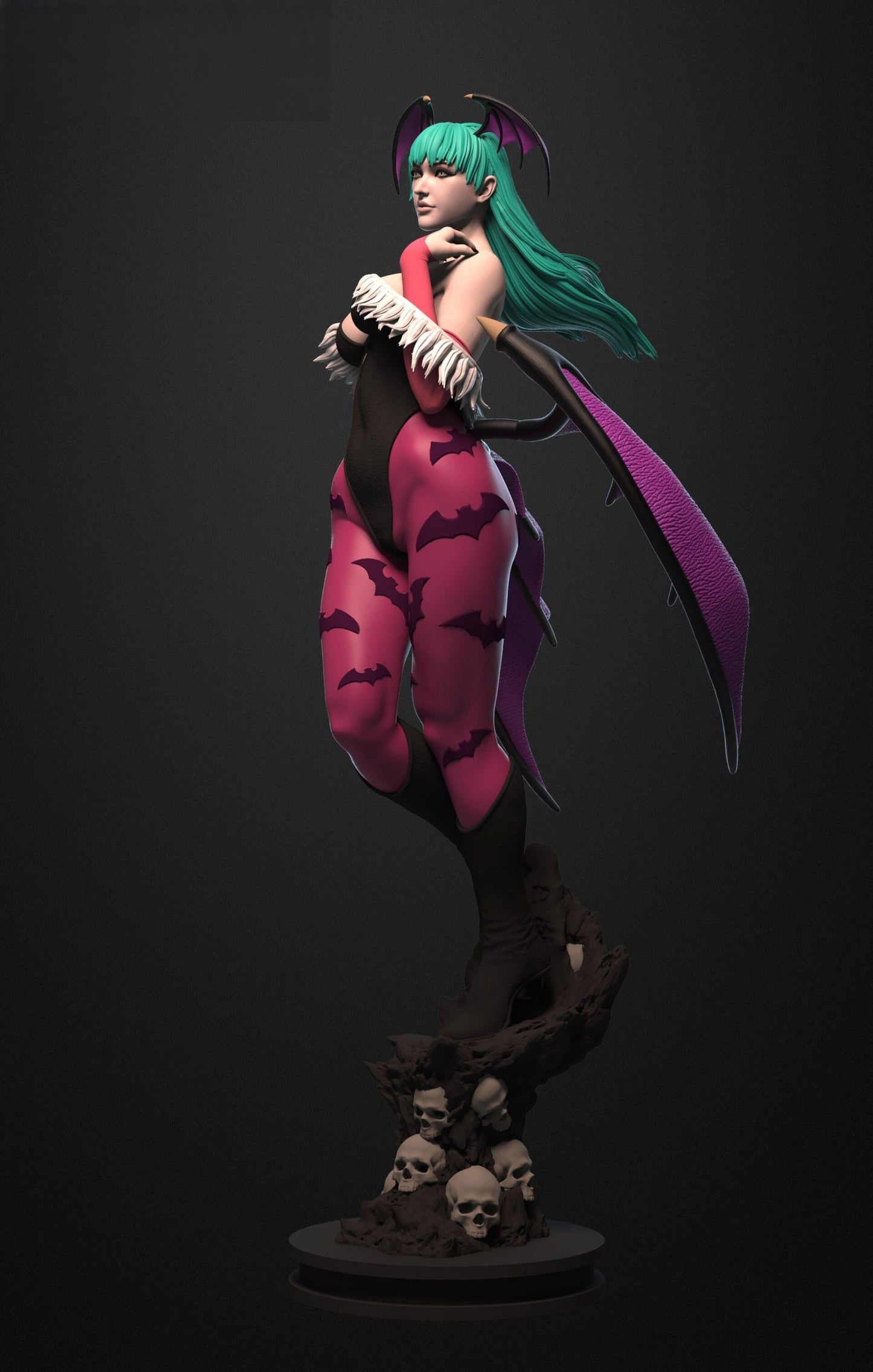 Morrigan Aensland Special Edition - Darkstalkers - STL 3D Print Files - 3D Printed Garage Kit ガレージキット Resin Model Scale Figure フィギュア