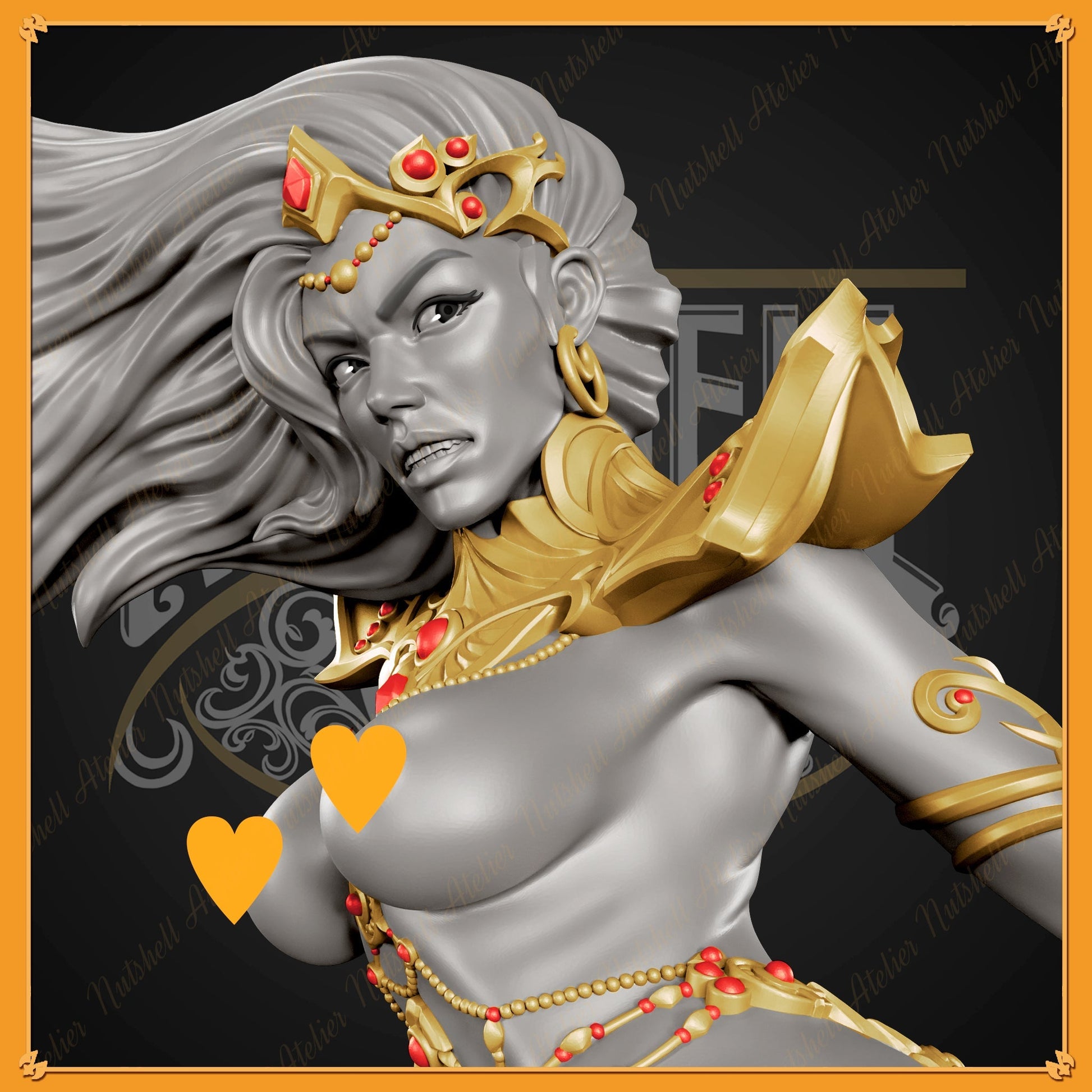 1270 Dejah Thoris Special Edition - Princess of Mars - STL 3D Print Files - 3D Printed Garage Kit ガレージキット Resin Model Scale Figure フィギュア