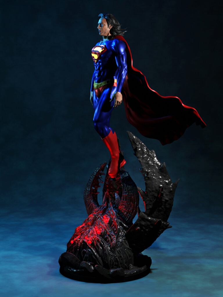 Superman Nicolas Cage - The Flash - STL 3D Print Files - 3D Printed Garage Kit ガレージキット Resin Model Scale Figure フィギュア