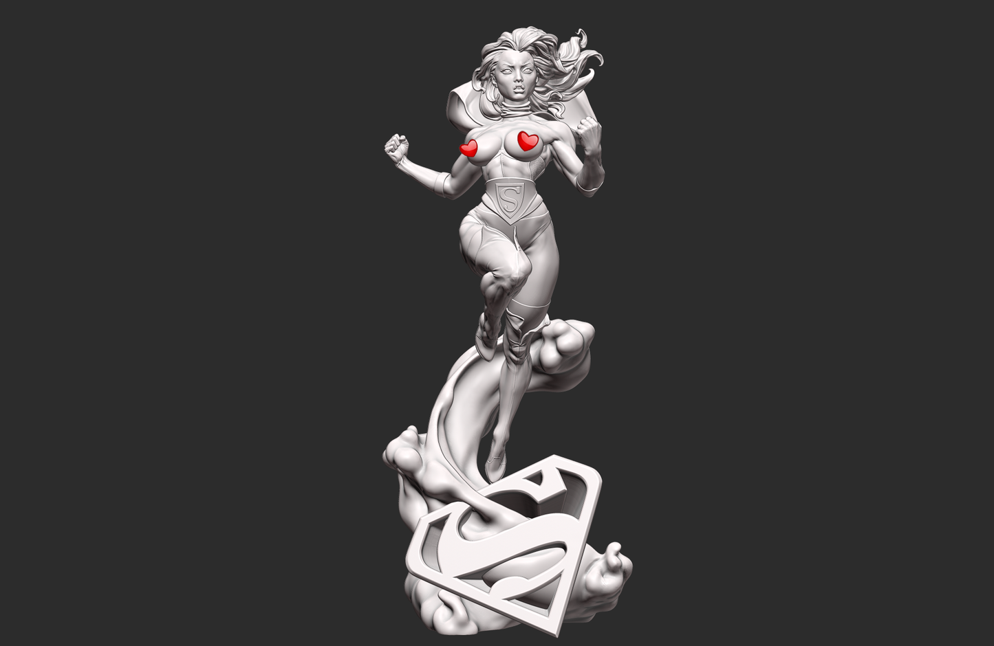 1576 DC Bombshell Supergirl Special Edition - Kara Starikov - STL 3D Print Files - 3D Printed Garage Kit ガレージキット Resin Model Scale Figure フィギュア