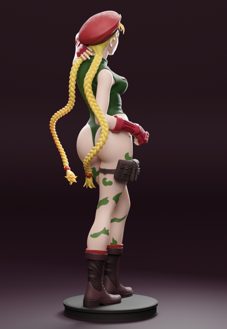 1439 Cammy Special Edition - Street Fighter - STL 3D Print Files - 3D Printed Garage Kit ガレージキット Resin Model Scale Figure フィギュア