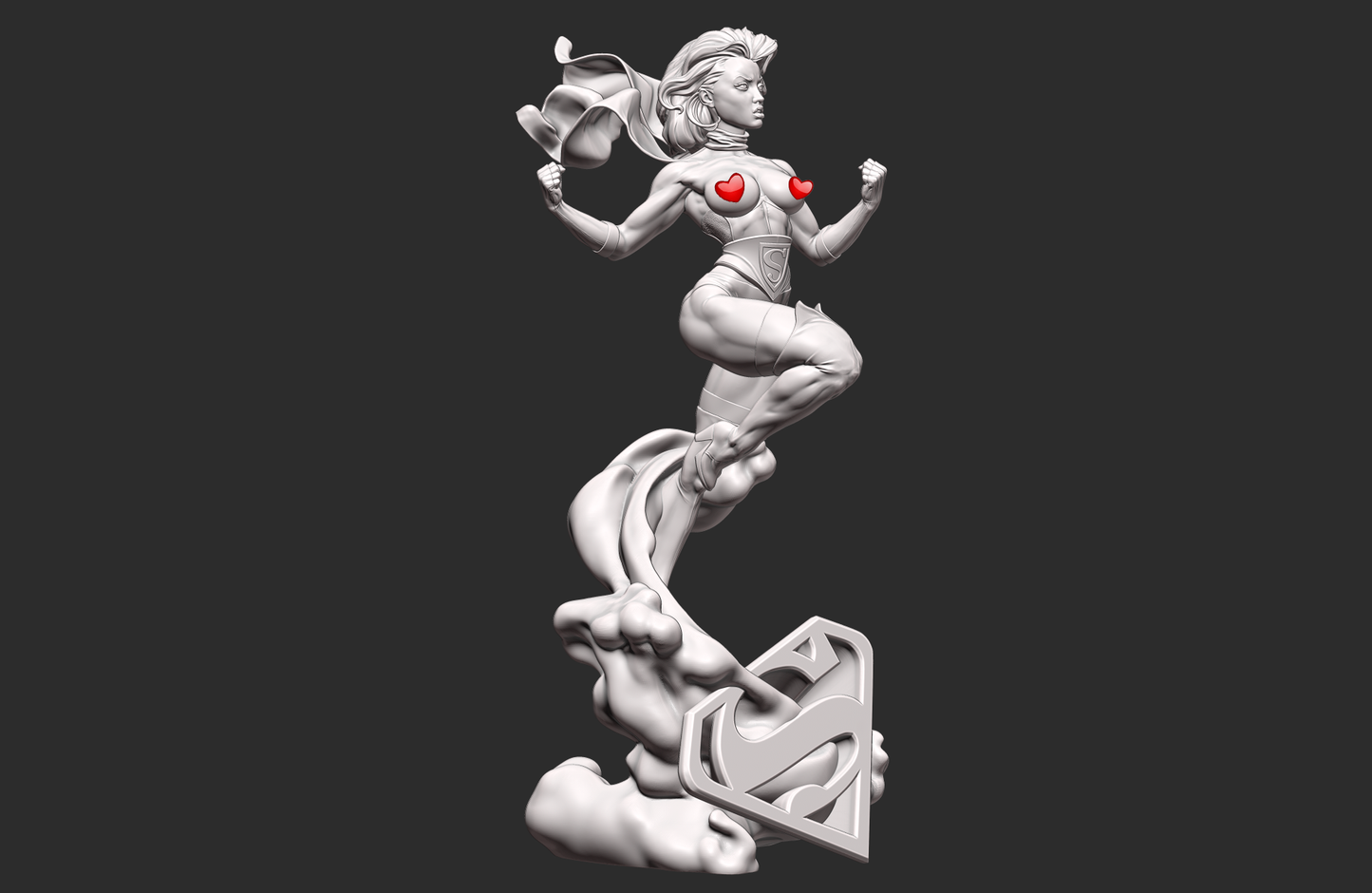 1576 DC Bombshell Supergirl Special Edition - Kara Starikov - STL 3D Print Files - 3D Printed Garage Kit ガレージキット Resin Model Scale Figure フィギュア