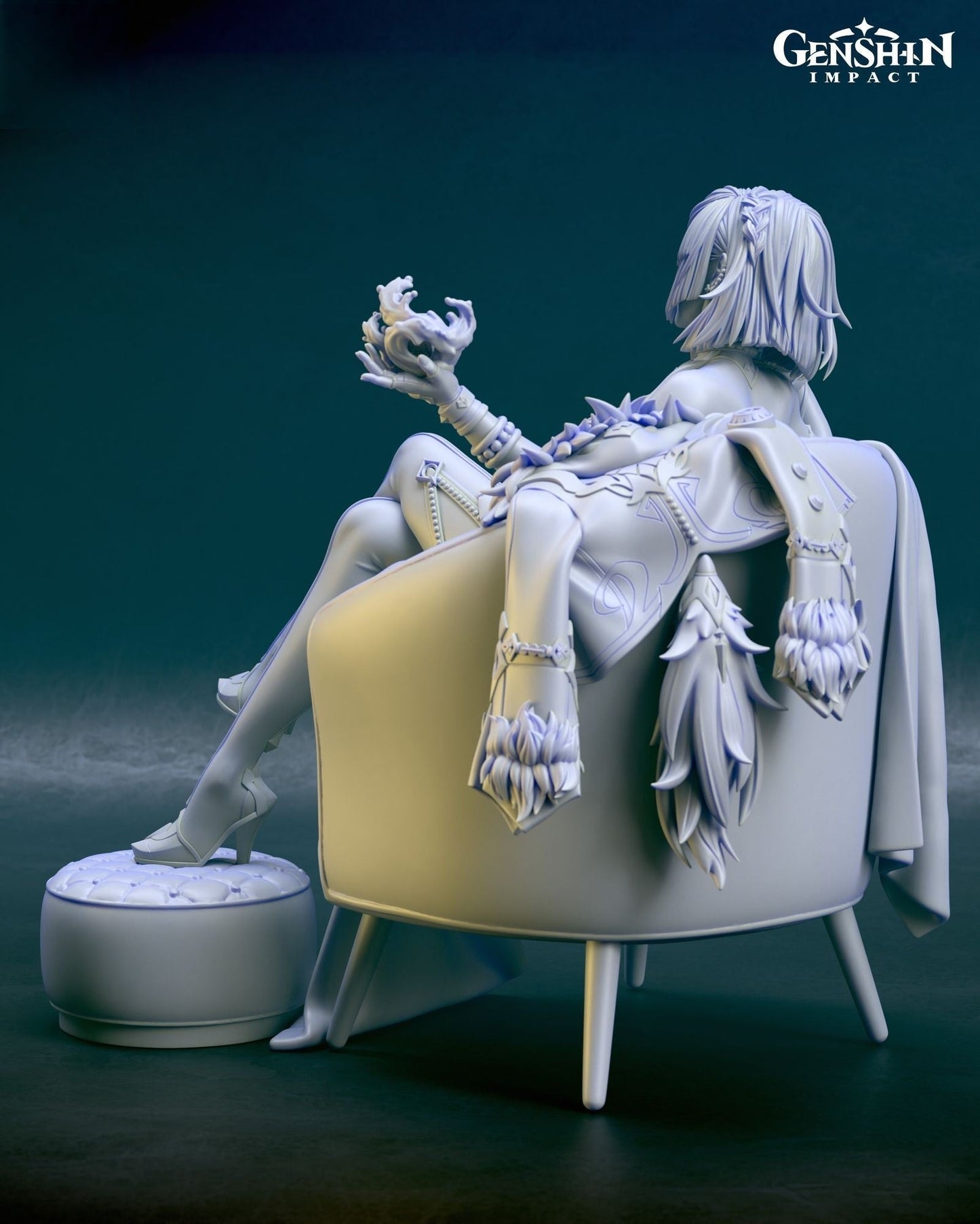 Yelan - Genshin Impact - STL 3D Print Files - 3D Printed Garage Kit ガレージキット Resin Model Scale Figure フィギュア