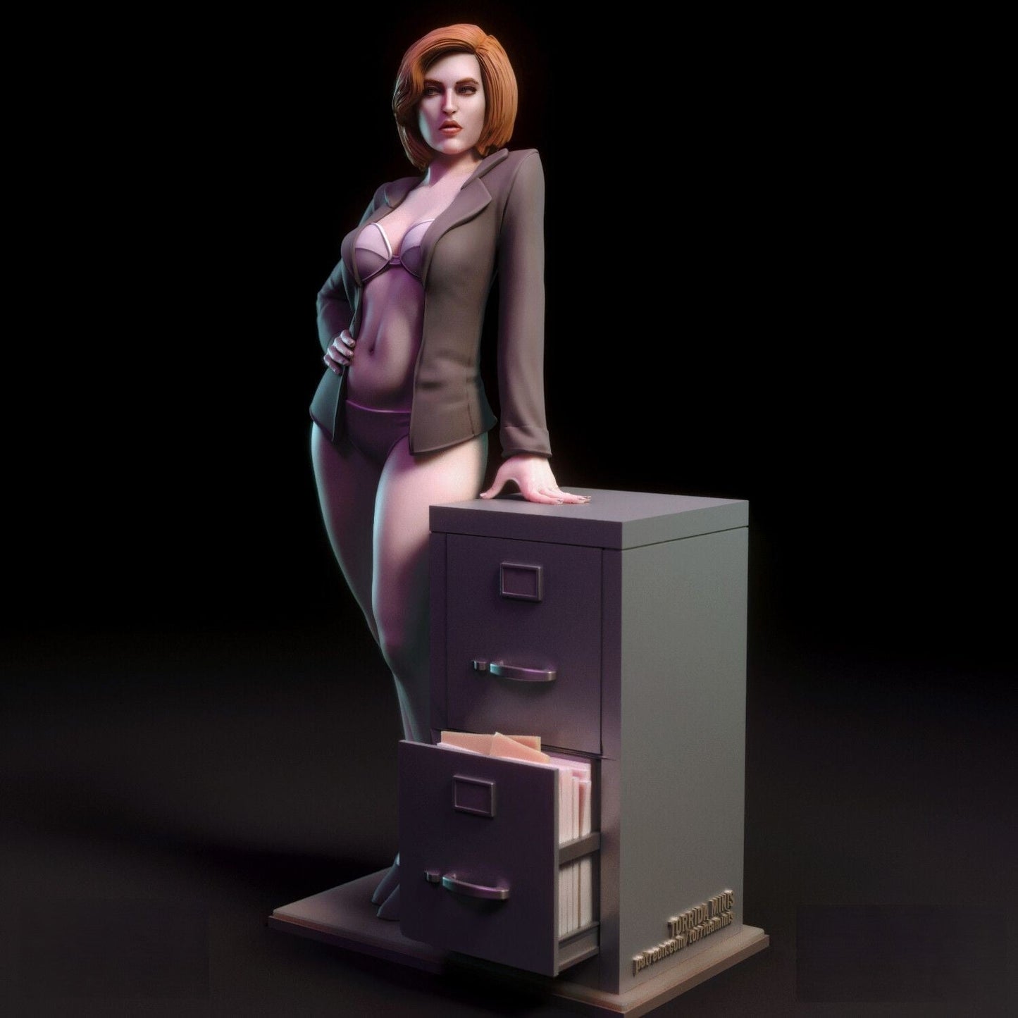 Dana Scully Special Edition - The X-Files - STL 3D Print Files - 3D Printed Garage Kit ガレージキット Resin Model Scale Figure フィギュア