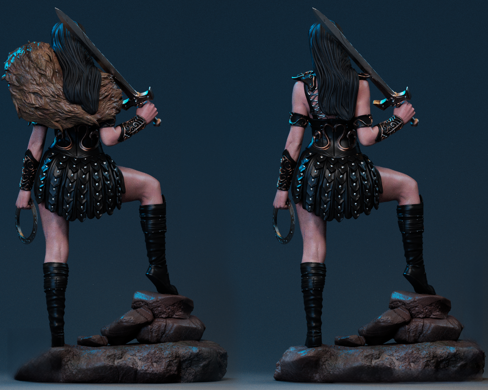 Xena - Warrior Princess 1/8 Scale - 3D Printed Garage Kit ガレージキット Resin Model Scale Figure フィギュア