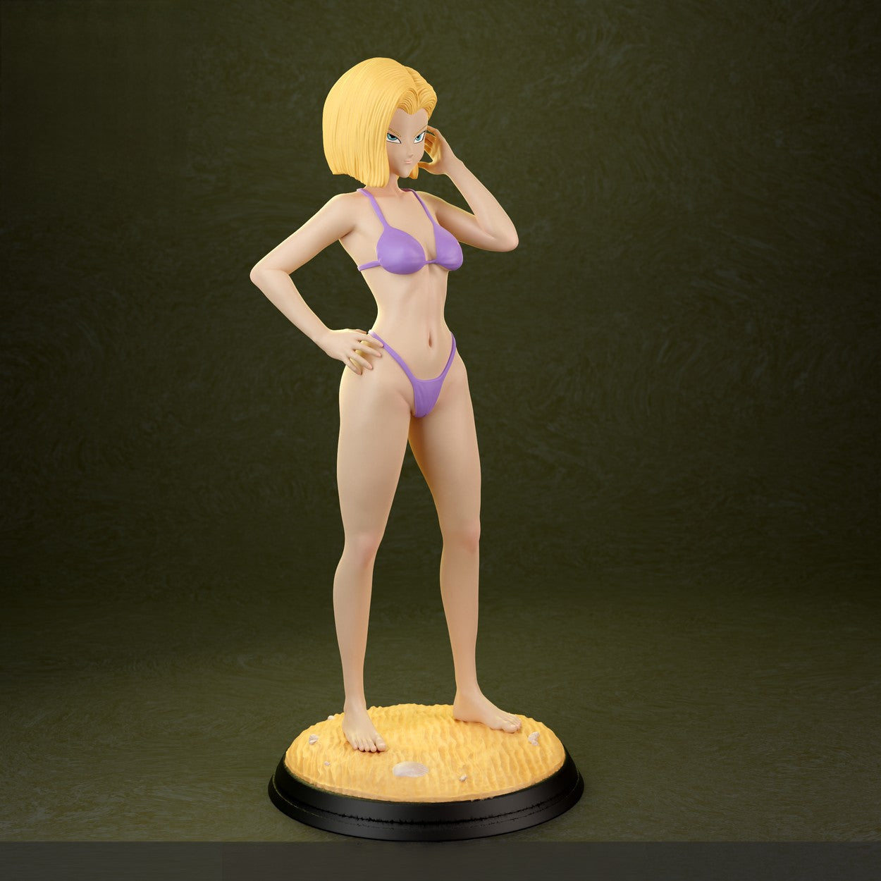 1386 Android 18 Special Edition - Dragon Ball - STL 3D Print Files - 3D Printed Garage Kit ガレージキット Resin Model Scale Figure フィギュア