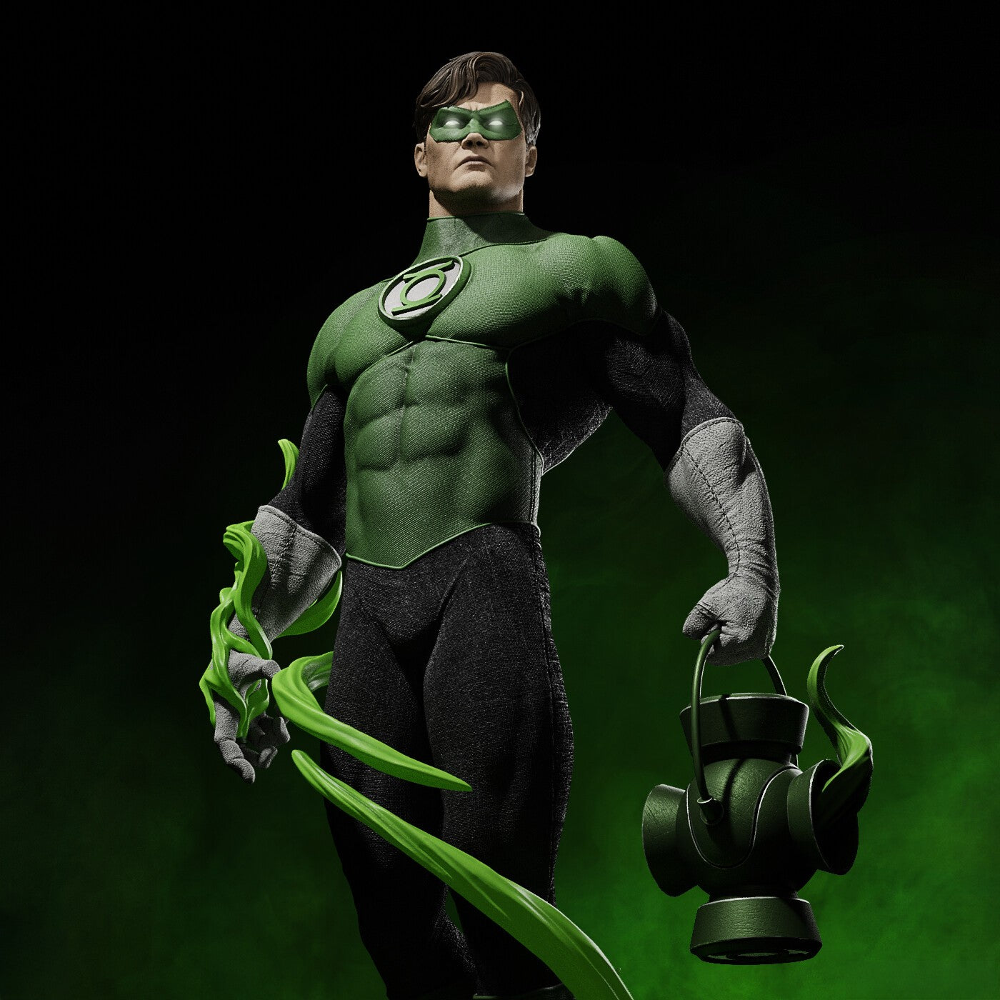 Green Lantern - DC Comics - STL 3D Print Files - 3D Printed Garage Kit ガレージキット Resin Model Scale Figure フィギュア