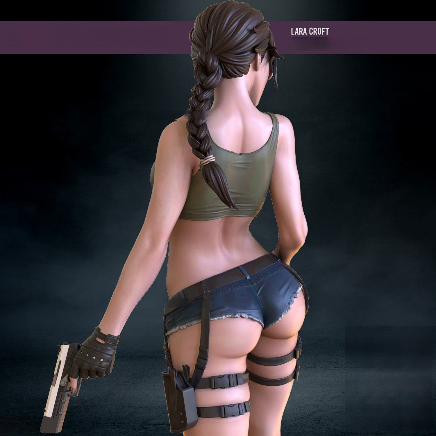 1530 Lara Croft Special Edition - Tomb Raider - STL 3D Print Files - 3D Printed Garage Kit ガレージキット Resin Model Scale Figure フィギュア