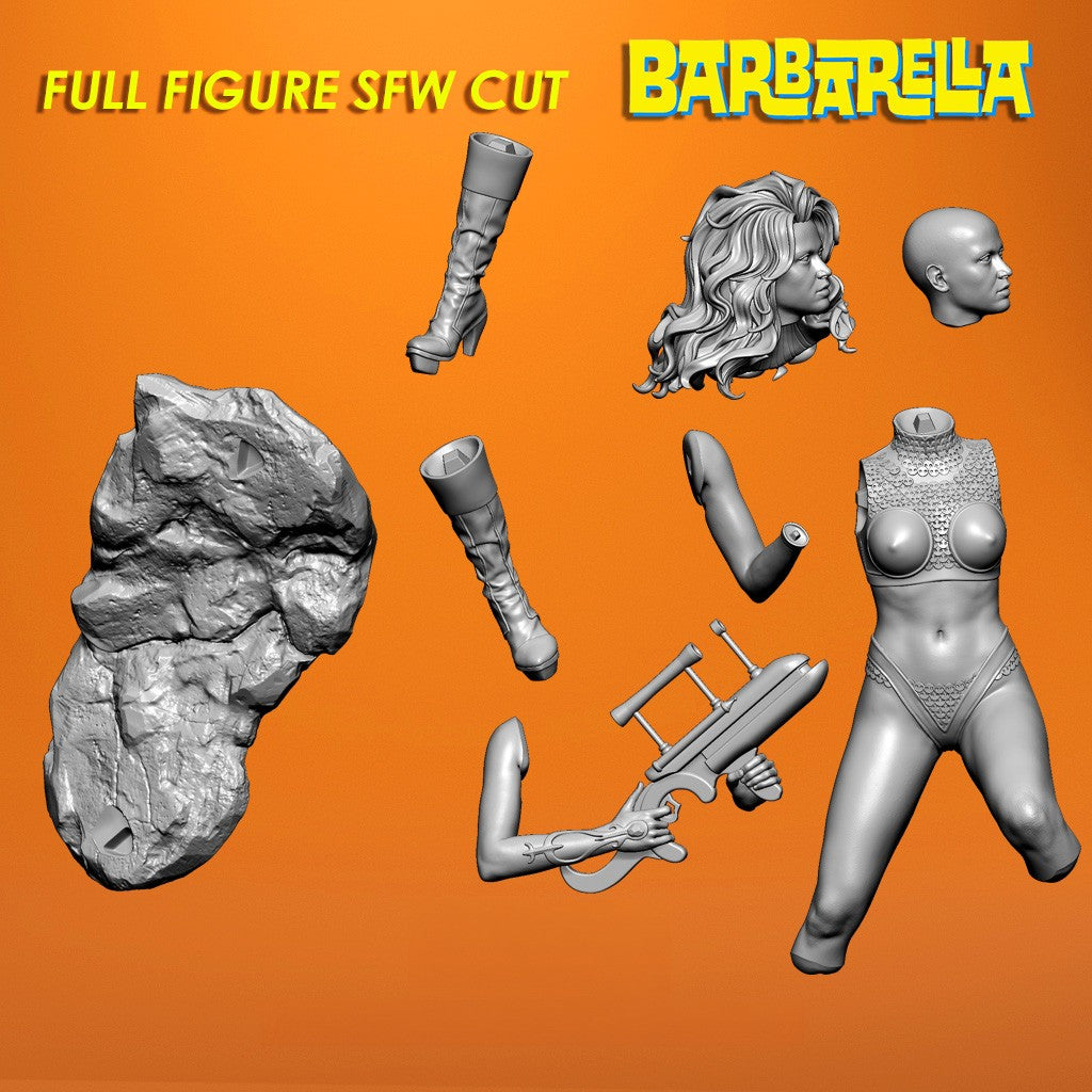 Barbarella Special Edition - STL 3D Print Files - 3D Printed Garage Kit ガレージキット Resin Model Scale Figure フィギュア