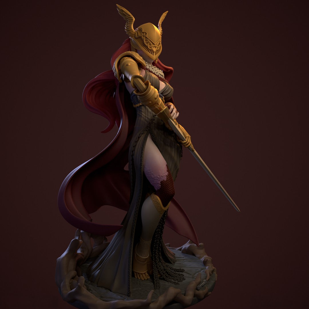 1583 Malenia Special Edition - Elden Ring - STL 3D Print Files - 3D Printed Garage Kit ガレージキット Resin Model Scale Figure フィギュア