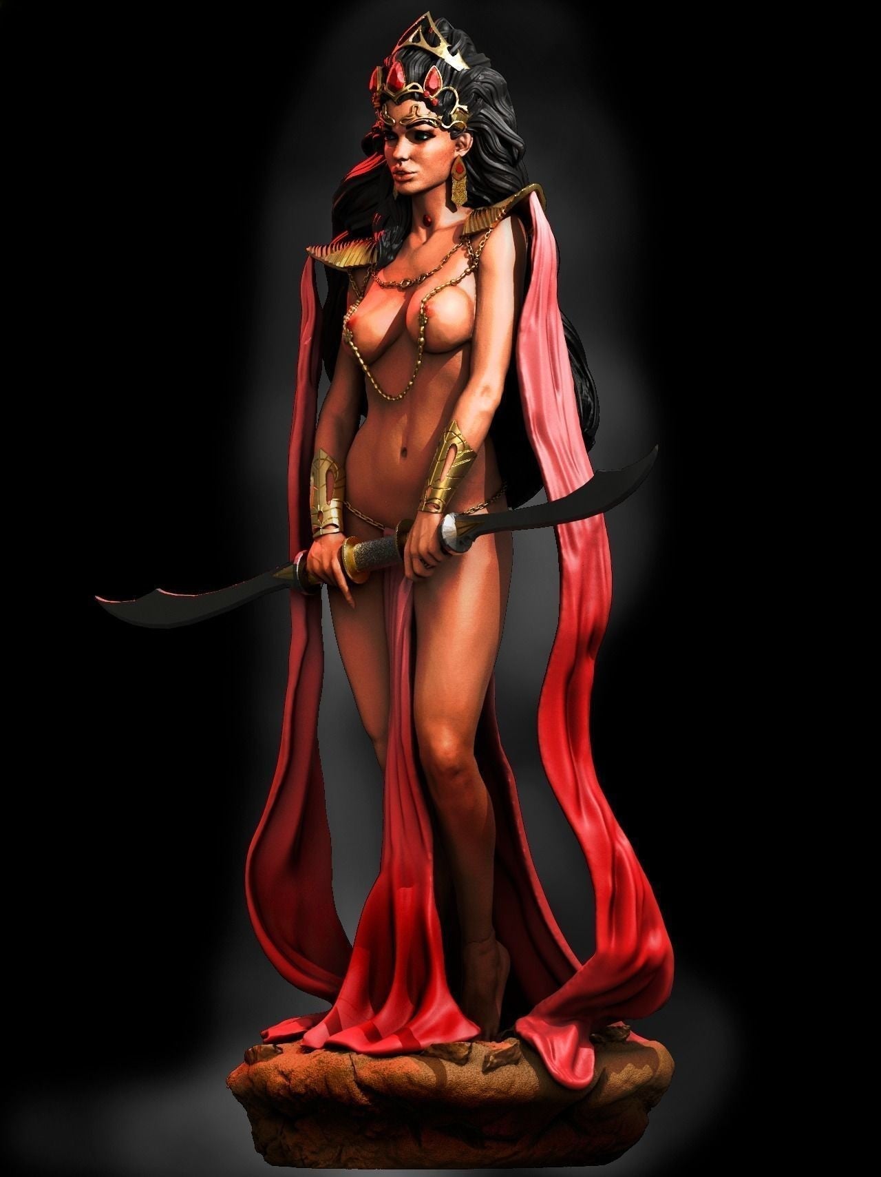 DEJAH THORIS Special Edition - STL 3D Print Files - 3D Printed Garage Kit ガレージキット Resin Model Scale Figure フィギュア