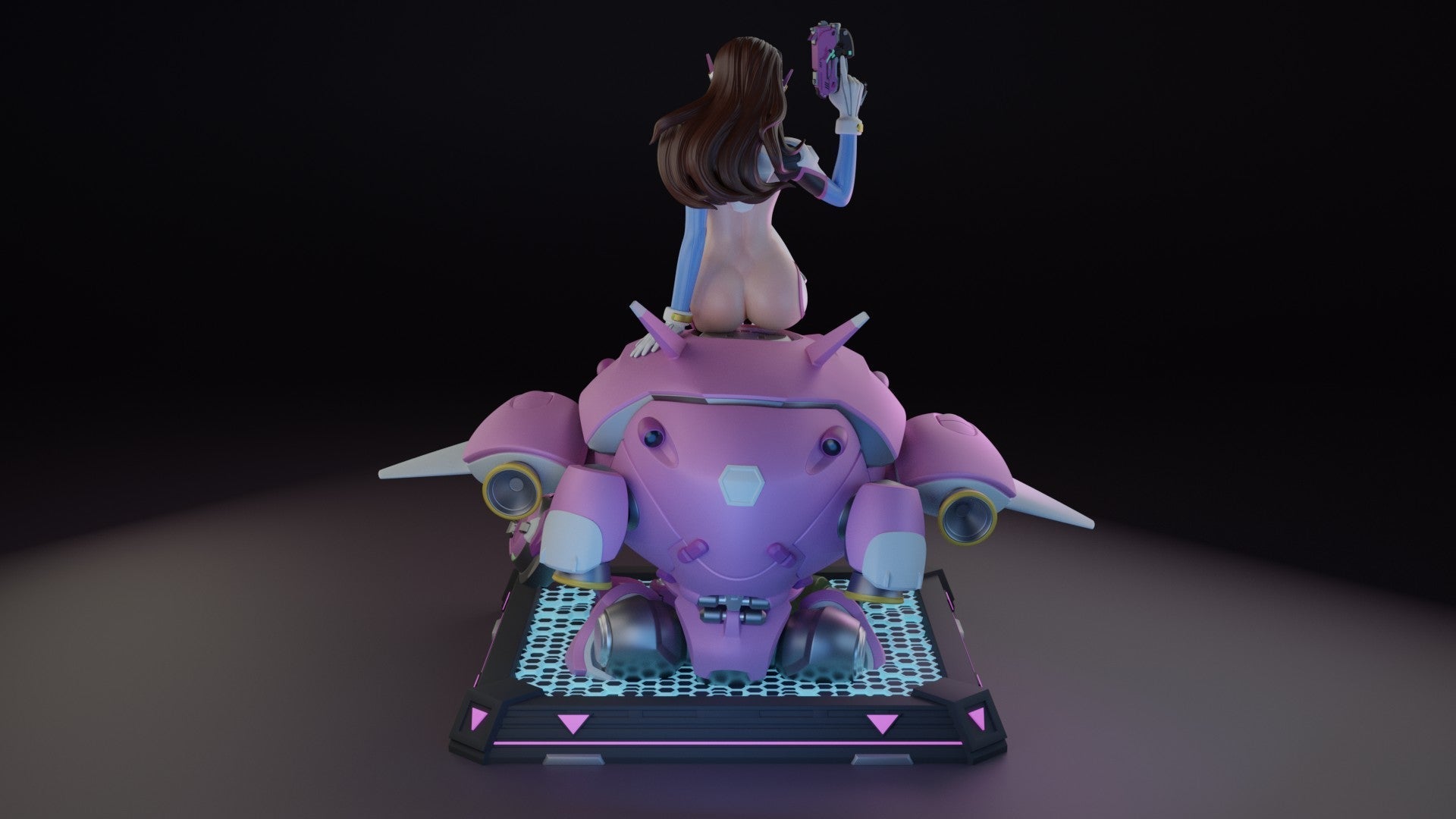 D.Va Special Edition - Overwatch - STL 3D Print Files - 3D Printed Garage Kit ガレージキット Resin Model Scale Figure フィギュア