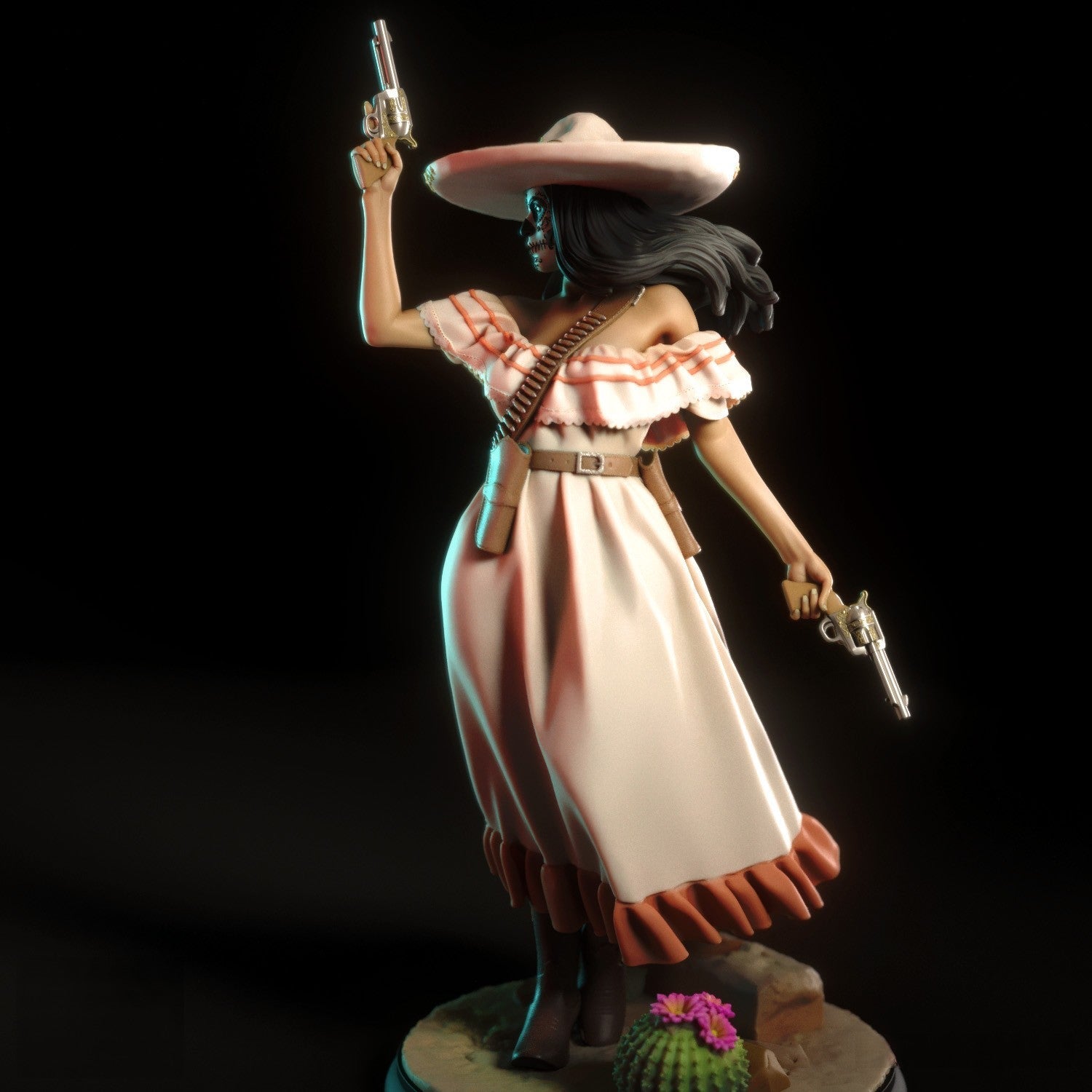 Daniela Special Edition - Mexican Gunslinger - STL 3D Print Files - 3D Printed Garage Kit ガレージキット Resin Model Scale Figure フィギュア