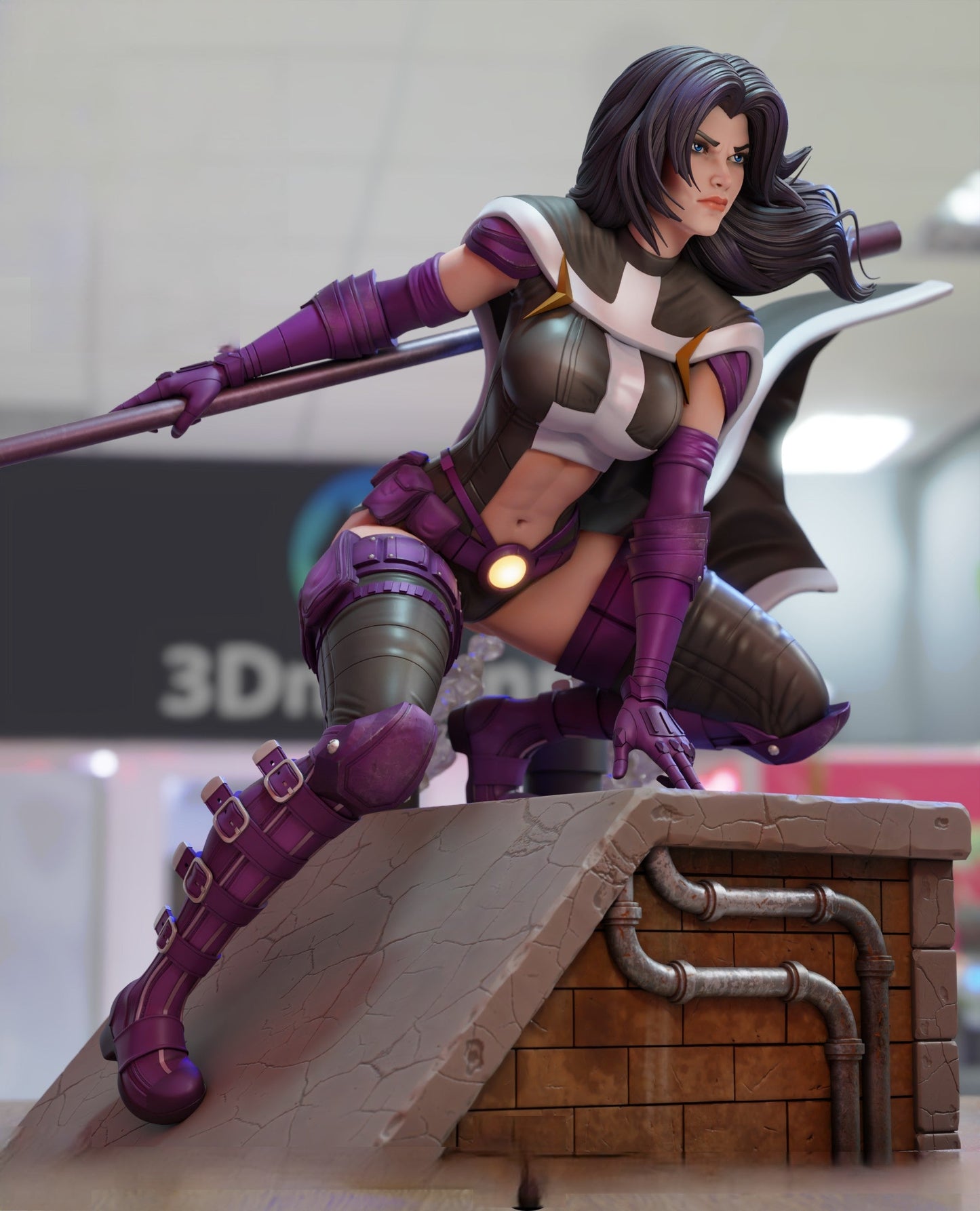 1247 Huntress Special Edition - DC Comics STL 3D Print Files - 3D Printed Garage Kit ガレージキット Resin Model Scale Figure フィギュア
