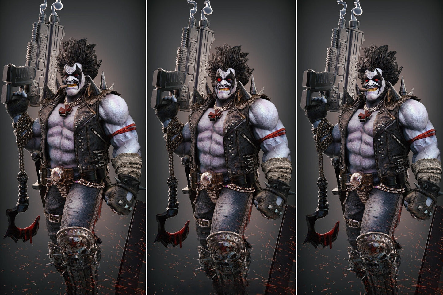 Lobo - DC Comics - STL 3D Print Files - 3D Printed Garage Kit ガレージキット Resin Model Scale Figure フィギュア