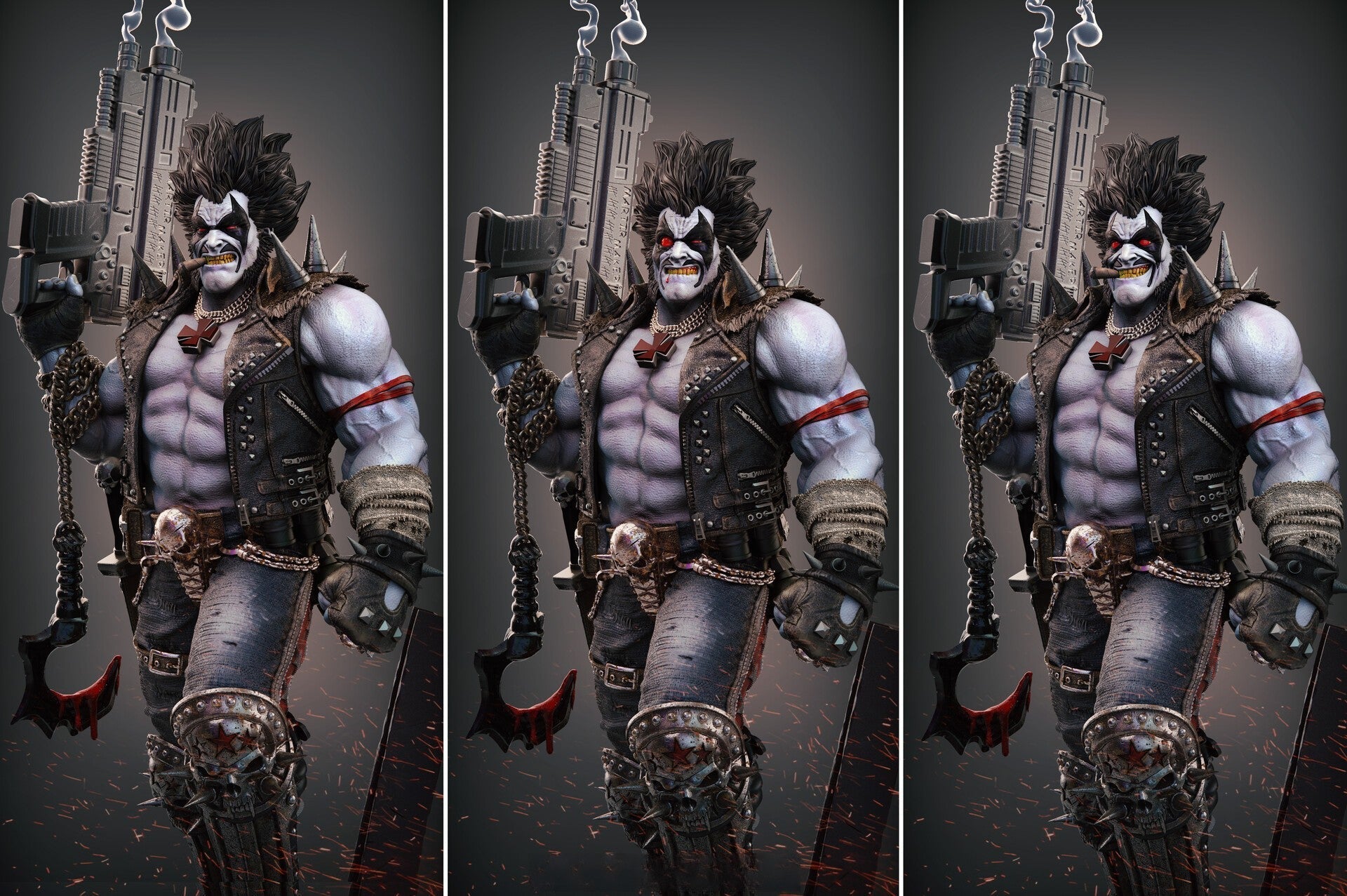 Lobo - DC Comics - STL 3D Print Files - 3D Printed Garage Kit ガレージキット Resin Model Scale Figure フィギュア