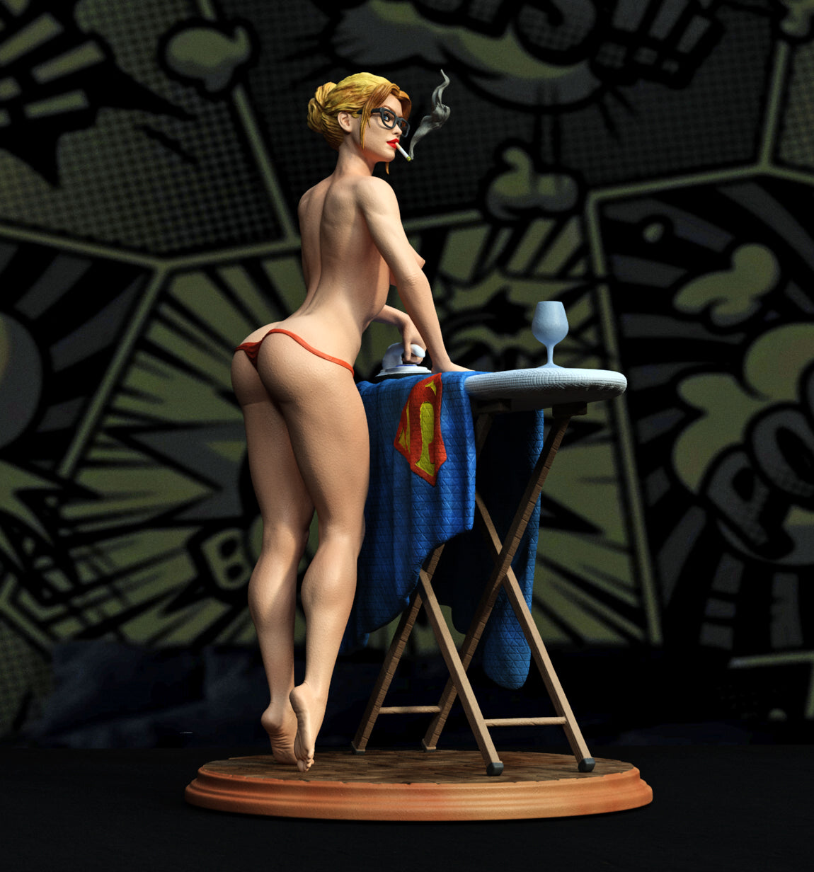 1354 Supergirl Special Edition - STL 3D Print Files - 3D Printed Garage Kit ガレージキット Resin Model Scale Figure フィギュア