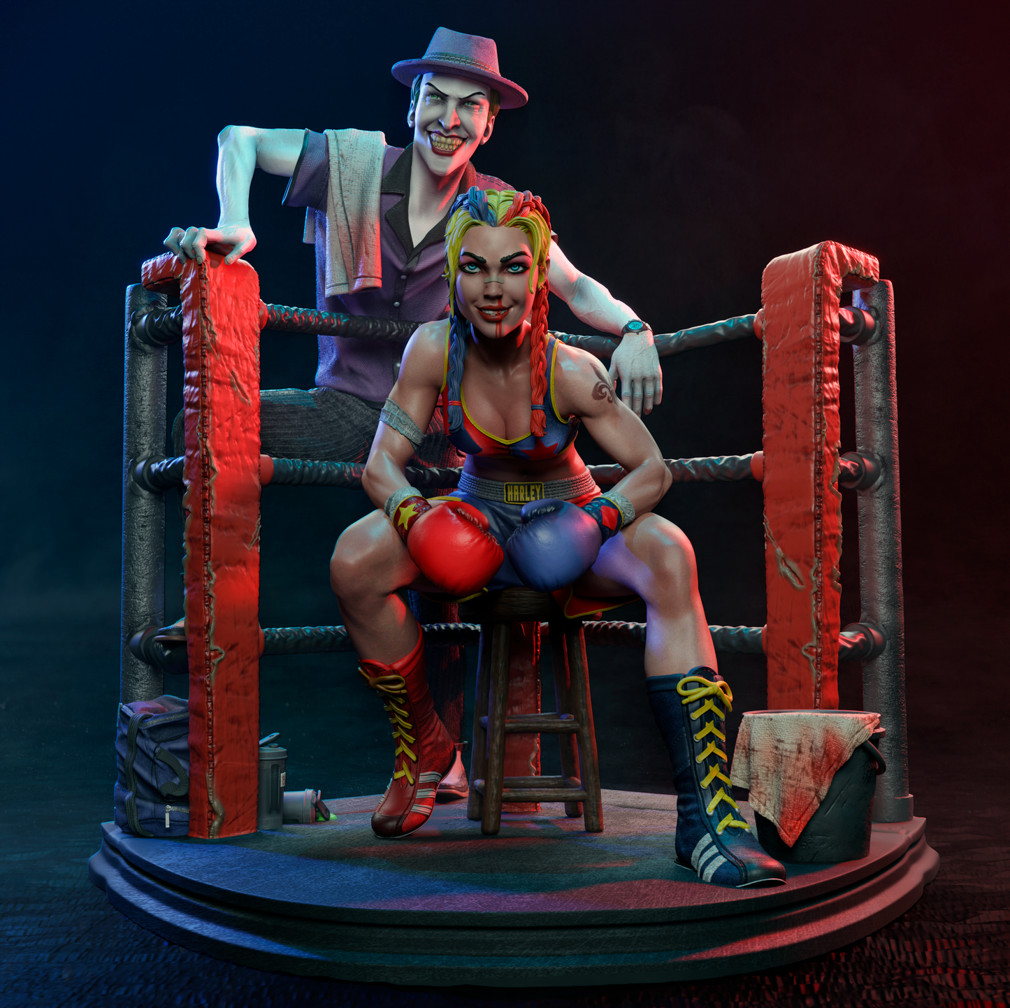 Harley Quinn And Joker 1/8 Scale