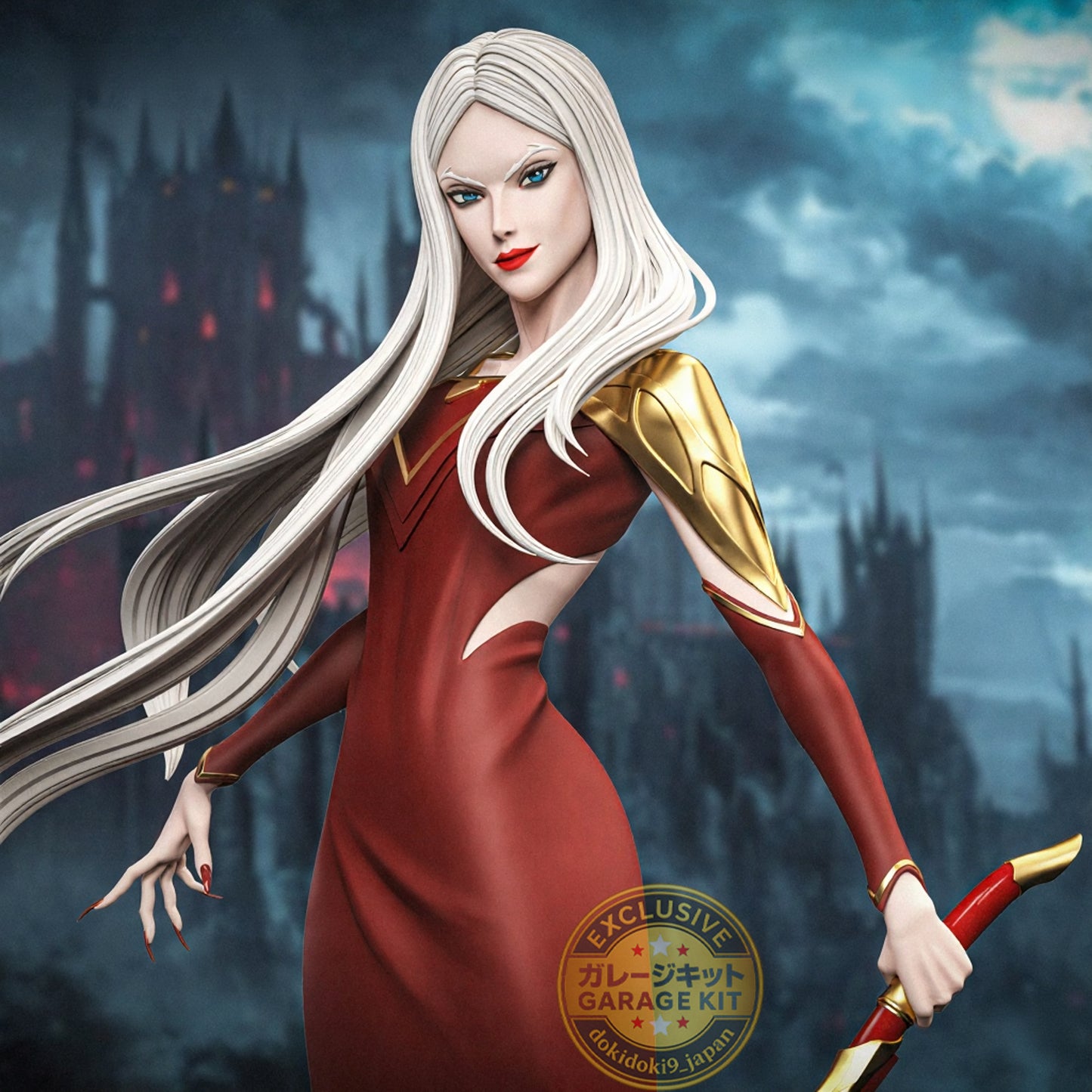 Carmilla Resin Garage Kit – Castlevania – 1/8 Scale | Unpainted 3D Printed Resin Model